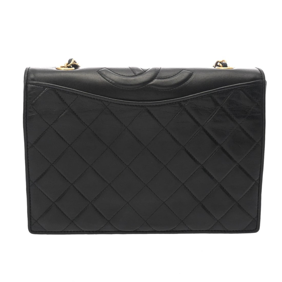 CHANEL CHAINSHOULDER MATRASSE LAMBSKIN BLACK SHOULDER BAG: CHANEL ChainShoulder Matrasse lambskin black Shoulder Bag Brand: CHANEL Type: Shoulder Bag Material: lambskin Color: black Size: H:about 6.5inch W:about 9.1inch D:about 2.8inch Accessories: None <