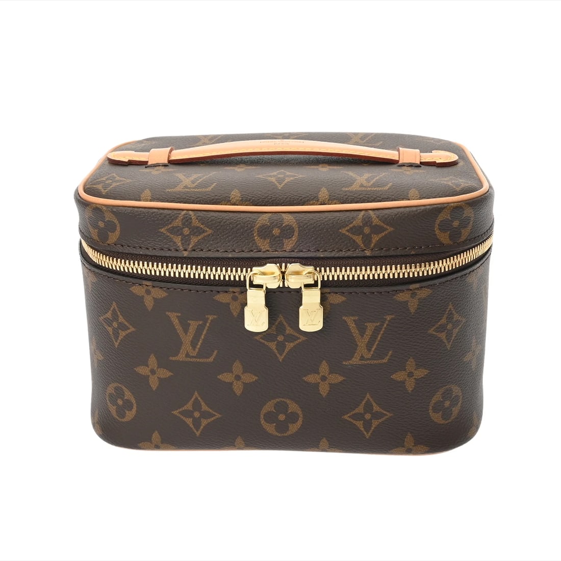 LOUIS VUITTON NICE MINI CANVAS BROWN HANDBAG (1 of 6)