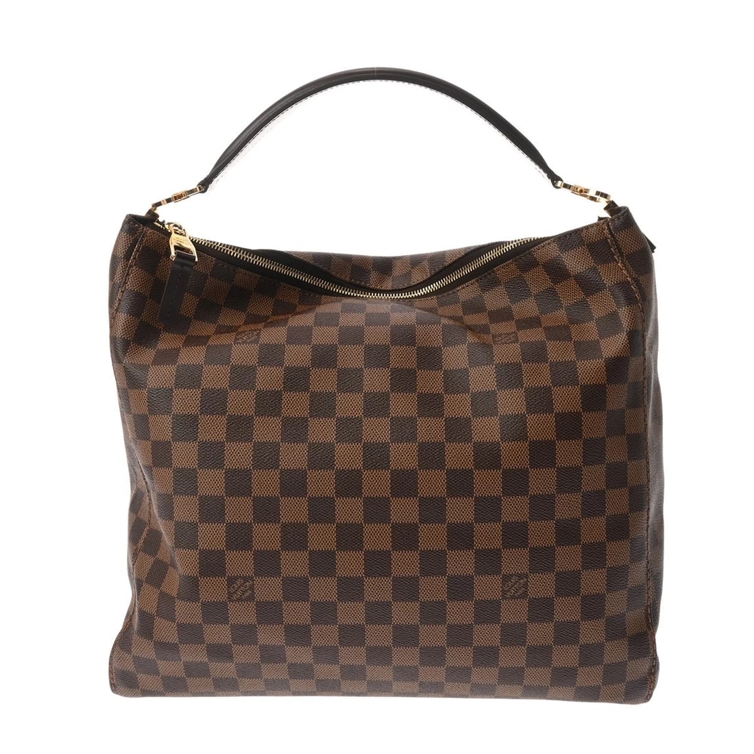 LOUIS VUITTON PORTOBELLO PM ONE BELT DAMIER CANVAS BROWN: LOUIS VUITTON Portobello PM one belt Damier canvas Brown Brand: LOUIS VUITTON Type: Shoulder Bag Material: Damier canvas Color: Brown Size: H:about 13.4inch W:about 14.4inch (Bottom) D:about 5.1inch