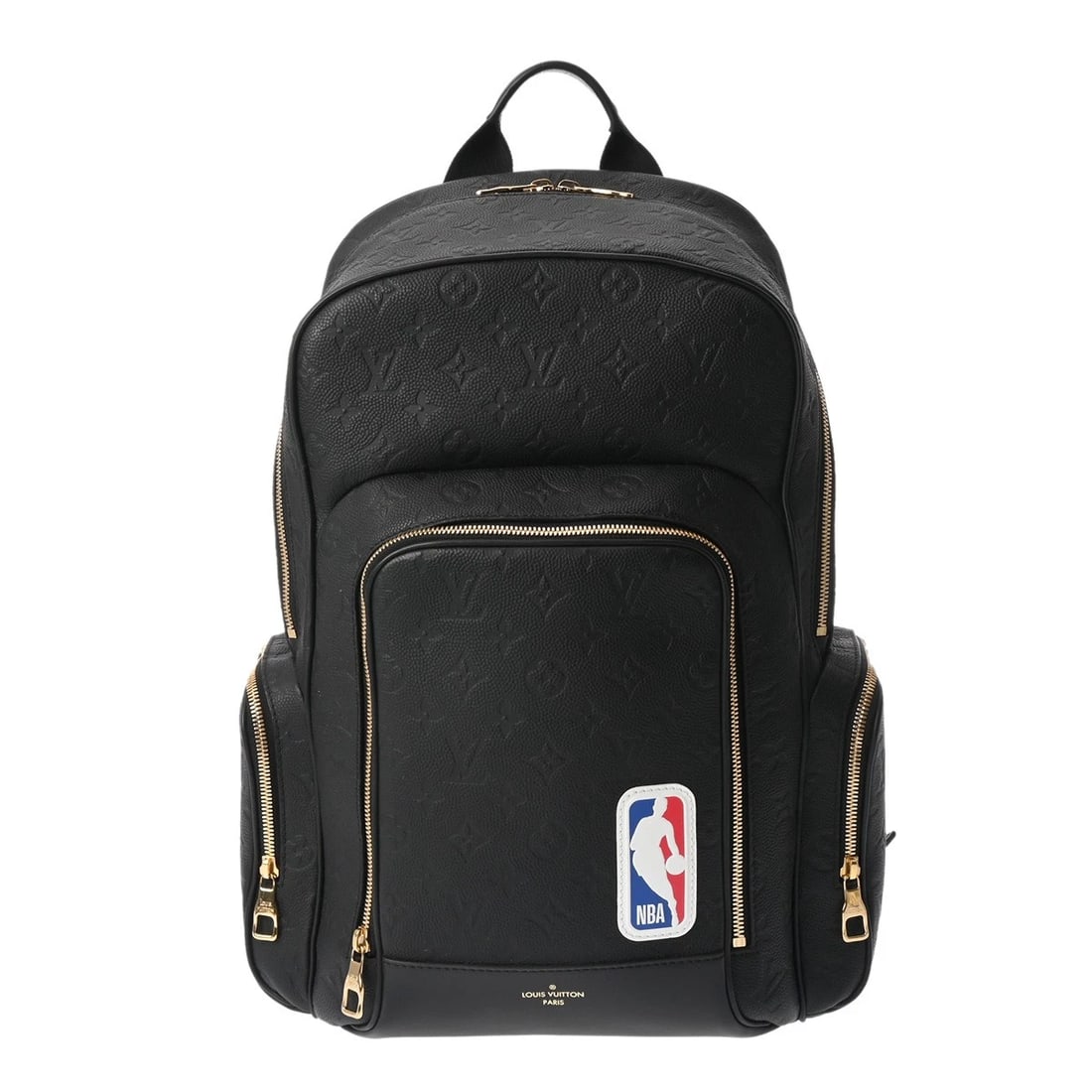LOUIS VUITTON LVXNBA BASKETBALL BACKPACK MONOGRAM EMPREINTE: LOUIS VUITTON LVxNBA Basketball Backpack Monogram Empreinte Brand: LOUIS VUITTON Type: Backpack Â· Daypack Material: leather Color: black Size: H:about 18.1inch W:about 10.6inch (Excluding outer poc