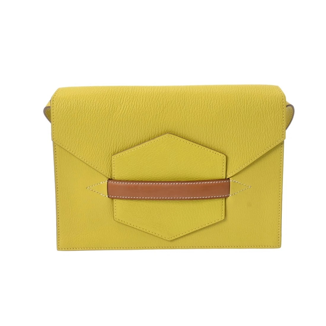 HERMES FAKO SHAVE/BARENIA LIME/FORBE UNISEX CLUTCH BAG: HERMES Fako Shave/Barenia Lime/Forbe unisex Clutch bag Brand: HERMES Type: Clutch bag Material: Shave/Barenia Color: Lime/Forbe Size: H:about 6.9inch W:about 9.3inch D:about 1.2inch Accessories: N