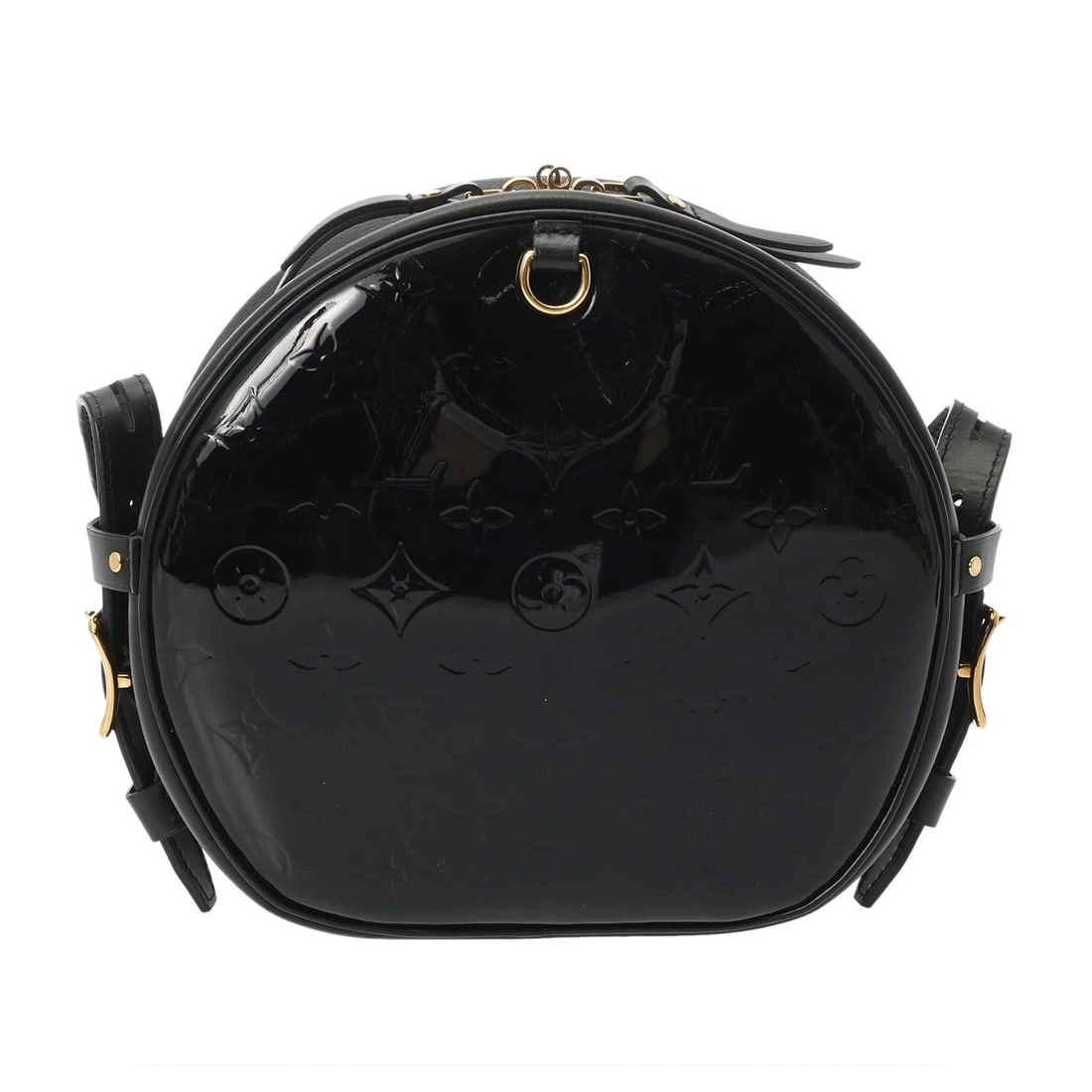 LOUIS VUITTON BOITE CHAPEAU SOUPLE MONOGRAM VERNIS: LOUIS VUITTON Boite Chapeau Souple Monogram Vernis Brand: LOUIS VUITTON Type: Shoulder Bag Material: Vernis Color: Noir Size: H:about 7.9inch (Center) W:about 8.7inch (maximum) D:about 2.8inch Acc
