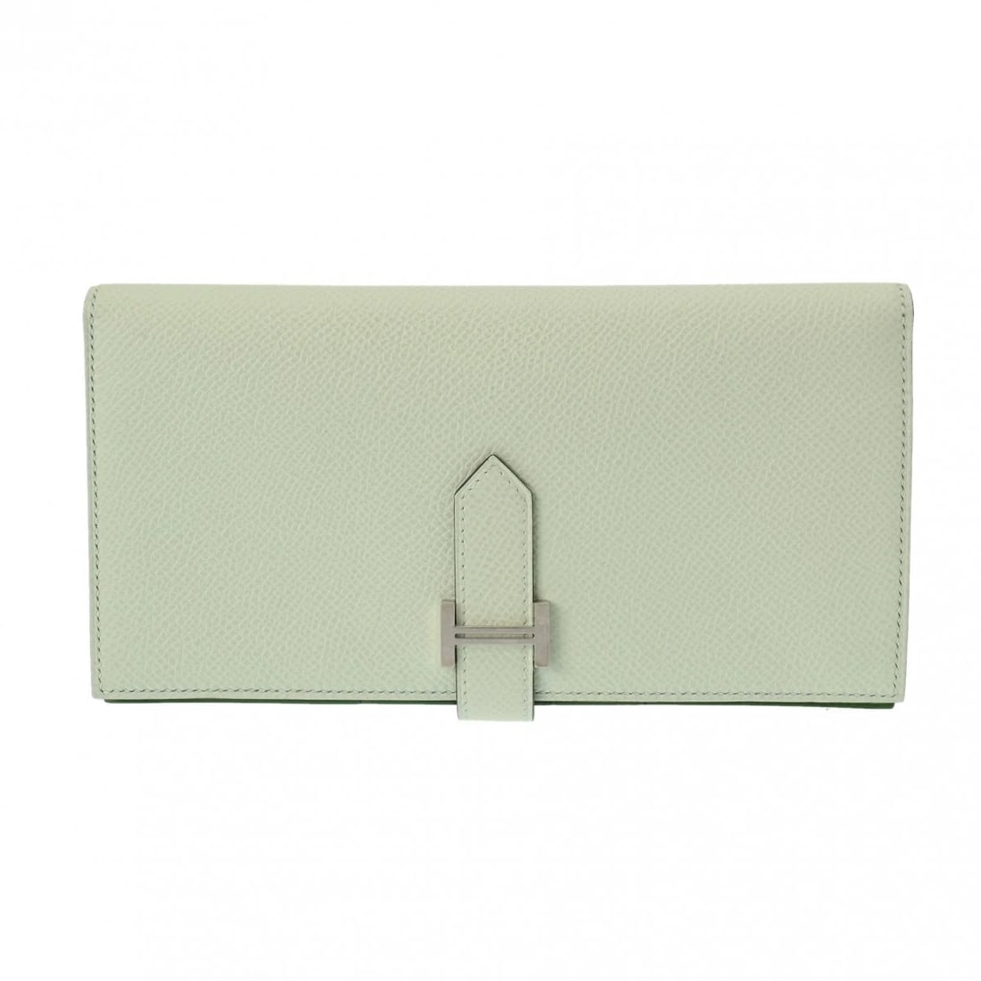 HERMES BANE SOUFFLE VEAU EPSOM VERT FIZZ/VERT CRICKET UNISEX PURSE: HERMES Bane Souffle Veau Epsom Vert Fizz/Vert Cricket unisex Purse Brand: HERMES Type: Purse Material: Veau Epsom Color: Vert Fizz/Vert Cricket Size: H:about 3.5inch W:about 6.9inch Accessories: None