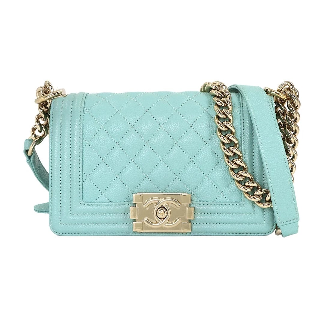 CHANEL BOY CHANEL SMALL CHAIN SHOULDER BAG (1 of 5)