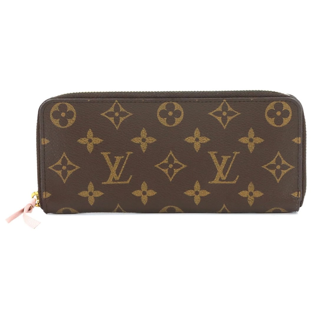 LOUIS VUITTON CLEMENCE WALLET ROSE BALLERINE: LOUIS VUITTON Clemence Wallet Rose Ballerine Brand: LOUIS VUITTON Type: Long Wallet Material: Monogram Canvas Color: Rose Ballerine Size: W 7.48 inch, H 3.54 inch, D 0.79 inch Accessories: None