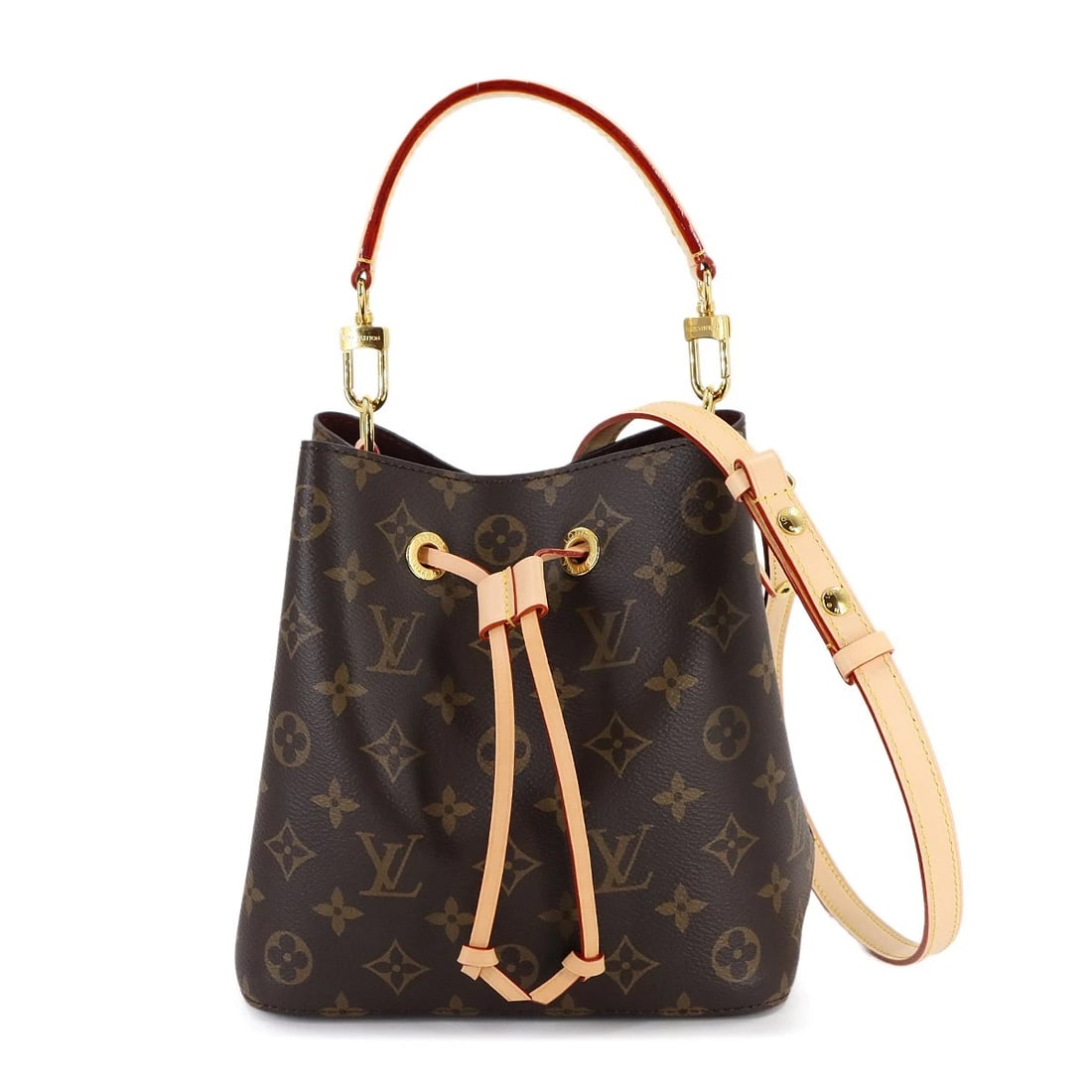 LOUIS VUITTON MONOGRAM NEO NOE BB HAND SHOULDER BAG: LOUIS VUITTON Monogram Neo Noe BB Hand Shoulder Bag Brand: LOUIS VUITTON Type: Shoulder Bag / Hand Bag Material: Monogram canvas Color: Monogram Size: W 7.87 inch, H 8.07 inch, D 5.51 inch Accesso