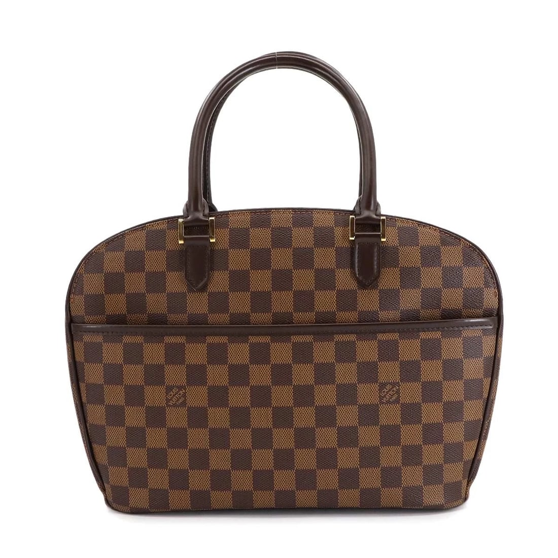LOUIS VUITTON DAMIER SARRIA HORIZONTAL HAND BAG: LOUIS VUITTON Damier Sarria Horizontal Hand Bag Brand: LOUIS VUITTON Type: Hand Bag Material: Damier Canvas Color: Ebene Size: W 11.61 inch, H 9.45 inch, D 4.33 inch Accessories: None Acce