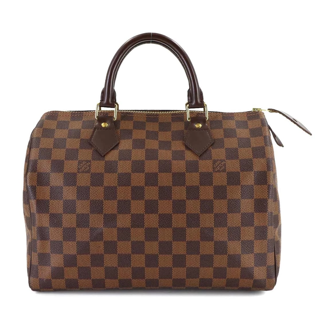 LOUIS VUITTON DAMIER SPEEDY 30 HAND BAG EBENE: LOUIS VUITTON Damier Speedy 30 Hand Bag Ebene Brand: LOUIS VUITTON Type: Hand Bag Material: Damier Canvas Color: Ebene Size: W 12.01 inch, H 8.66 inch, D 7.09 inch Accessories: None Access