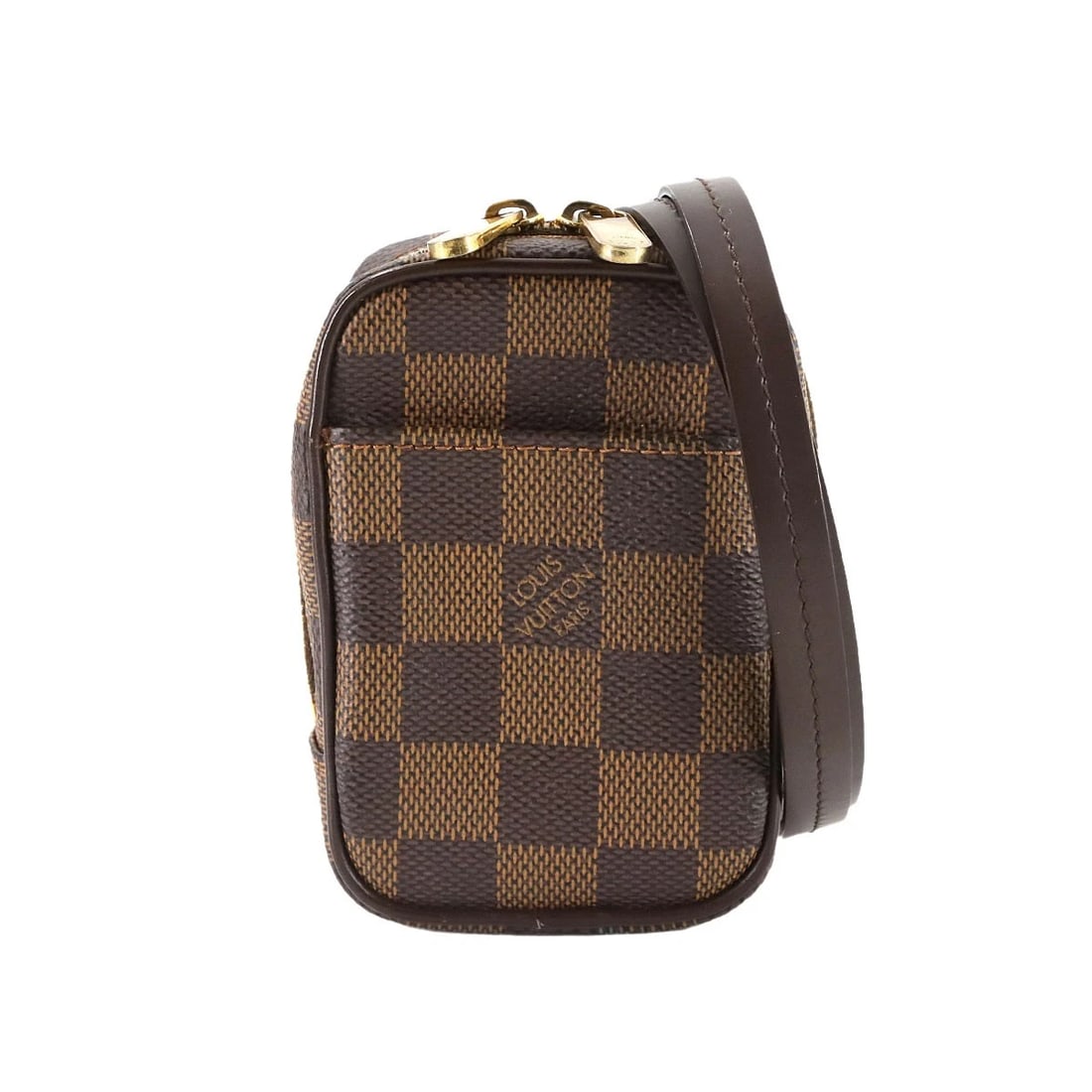 LOUIS VUITTON DAMIER ETUI OKAPI PM POUCH: LOUIS VUITTON Damier Etui Okapi PM Pouch Brand: LOUIS VUITTON Type: Pouch Material: Damier Canvas Color: Ebene Size: W 2.95 inch, H 4.33 inch, D 1.38 inch Accessories: None Accessories Not
