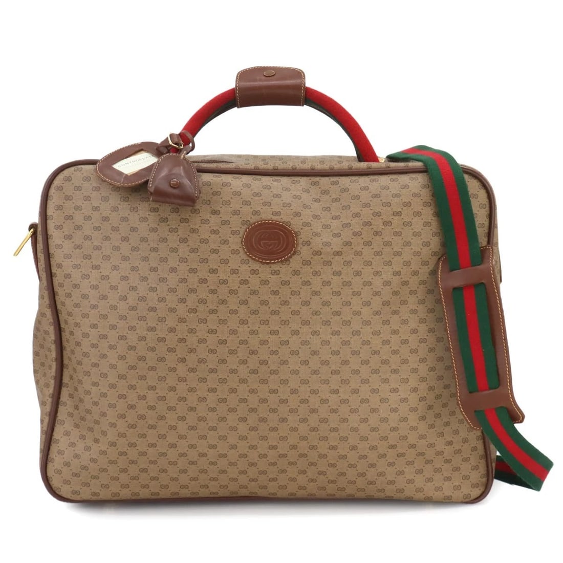 GUCCI GG PLUS BOSTON SHOULDER BAG PVC LEATHER (1 of 6)