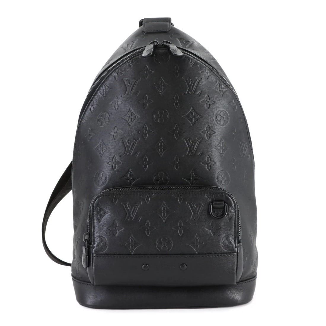 LOUIS VUITTON MONOGRAM SHADOW RACER SLING BAG: LOUIS VUITTON Monogram Shadow Racer Sling Bag Brand: LOUIS VUITTON Type: Crossbody Bag Material: Leather Color: Black Size: W 9.06 inch, H 14.17 inch, D 3.94 inch Accessories: None Accesso