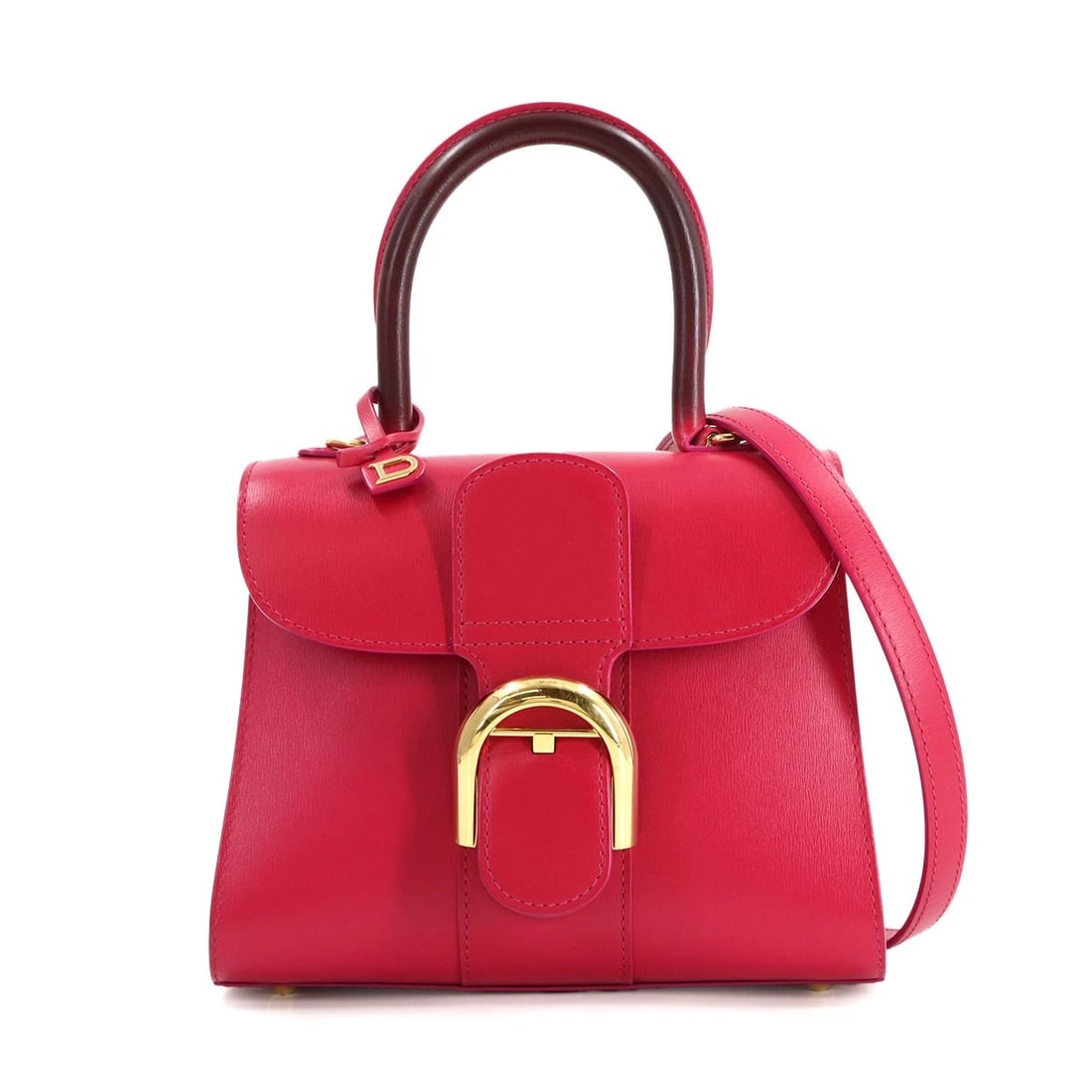 DELVAUX BRILLANT MINI 2WAY HAND SHOULDER BAG: DELVAUX Brillant Mini 2way Hand Shoulder Bag Brand: DELVAUX Type: Hand Bag / Shoulder Bag Material: Leather Color: Pink Size: W 7.87 inch, H 6.10 inch, D 4.33 inch Accessories: None Access