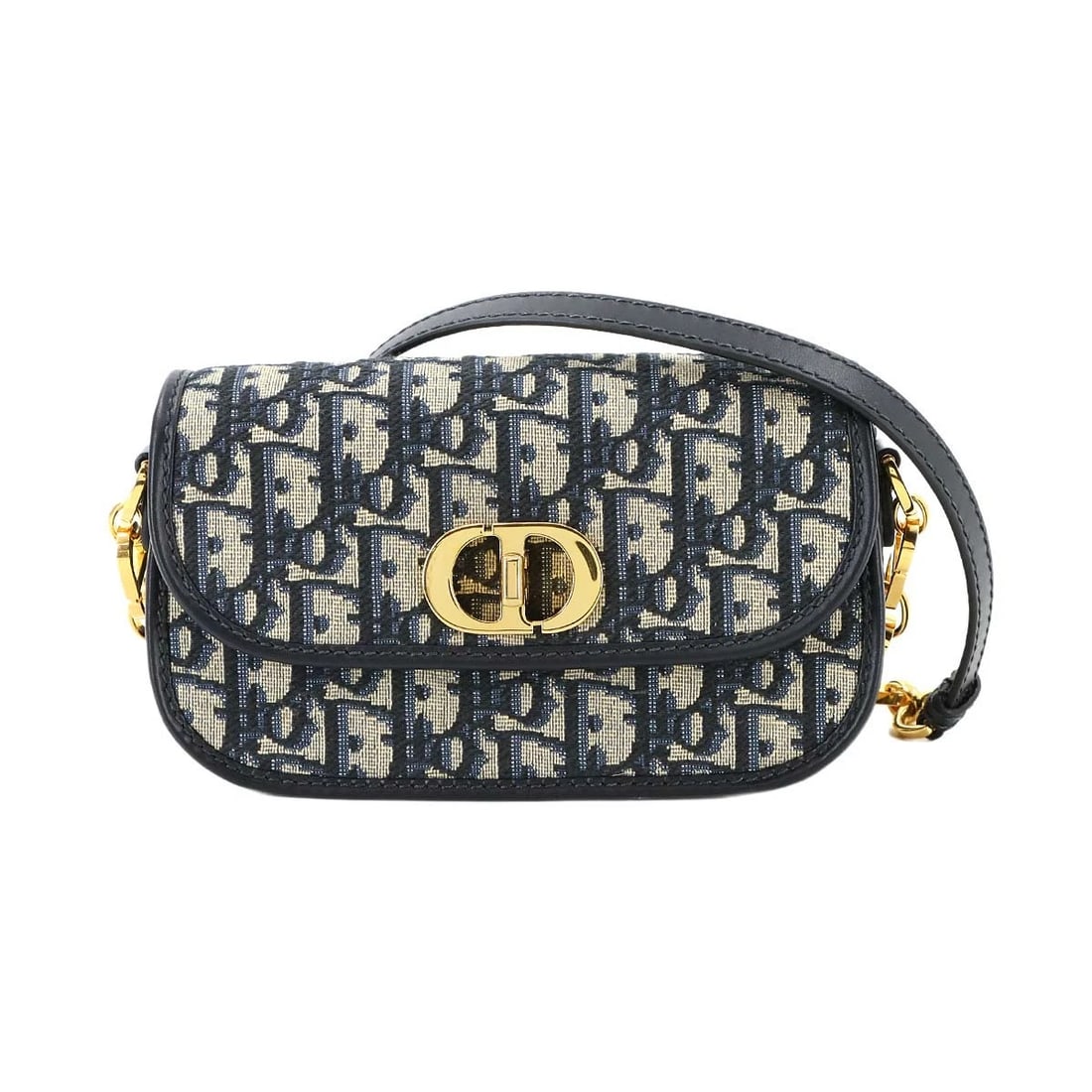 CHRISTIAN DIOR OBLIQUE 30 MONTAIGNE AVENUE SMALL SHOULDER BAG: Christian Dior Oblique 30 Montaigne Avenue Small Shoulder Bag Brand: Christian Dior Type: Shoulder Bag Material: Canvas , Leather Color: Navy Size: W 7.28 inch, H 4.13 inch, D 2.17 inch Accessorie