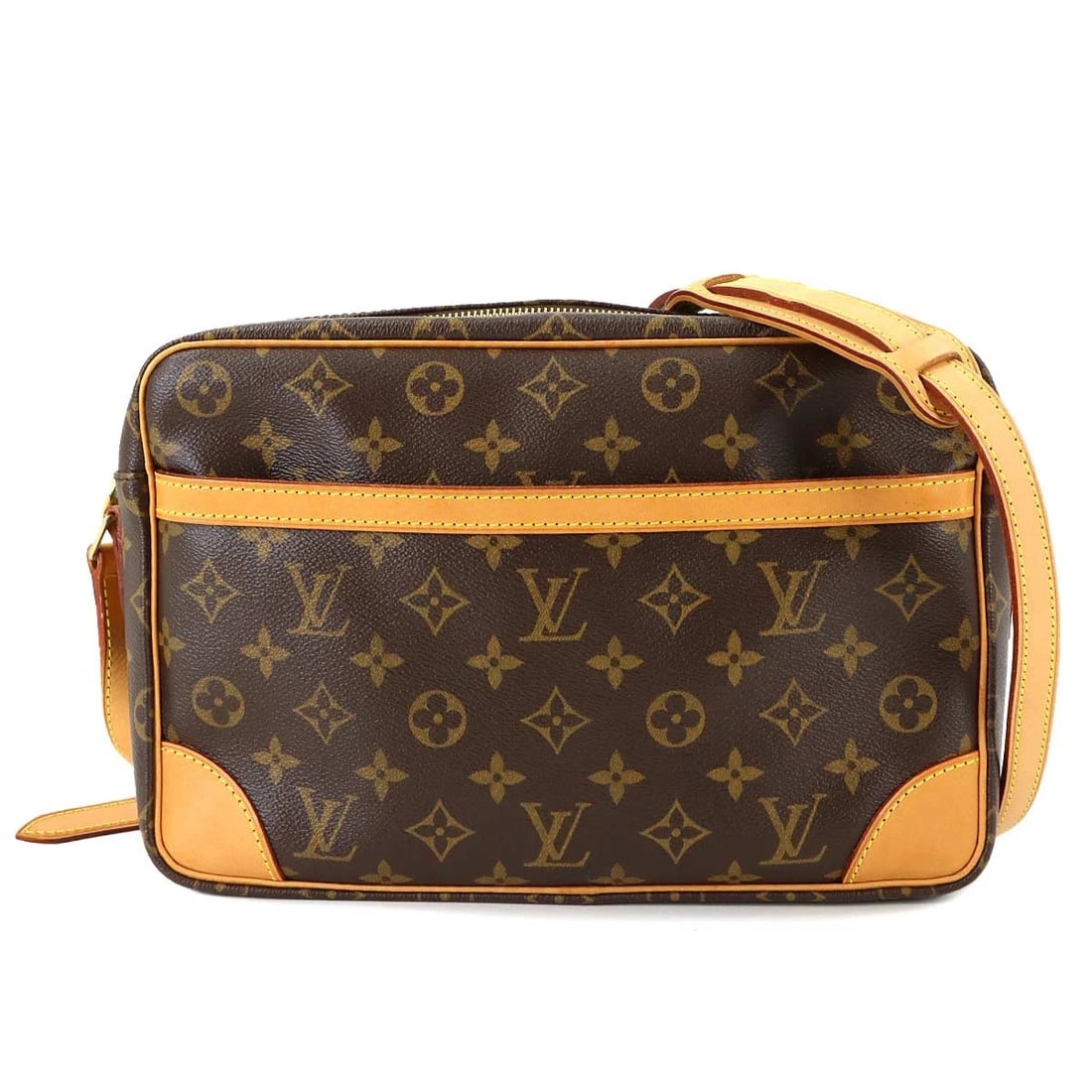 LOUIS VUITTON MONOGRAM TROCADERO 30 SHOULDER BAG: LOUIS VUITTON Monogram Trocadero 30 Shoulder Bag Brand: LOUIS VUITTON Type: Shoulder Bag Material: Monogram Canvas Color: Monogram Size: W 11.81 inch, H 7.87 inch, D 2.95 inch Accessories: None
