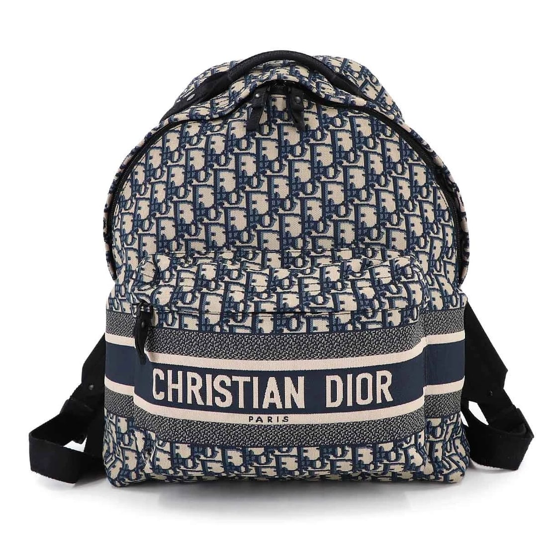 CHRISTIAN DIOR OBLIQUE BACKPACK CANVAS NAVY: Christian Dior Oblique Backpack Canvas Navy Brand: Christian Dior Type: Backpack Material: Canvas Color: Navy Size: W 12.99 inch, H 16.54 inch, D 5.91 inch Accessories: None Accessories No