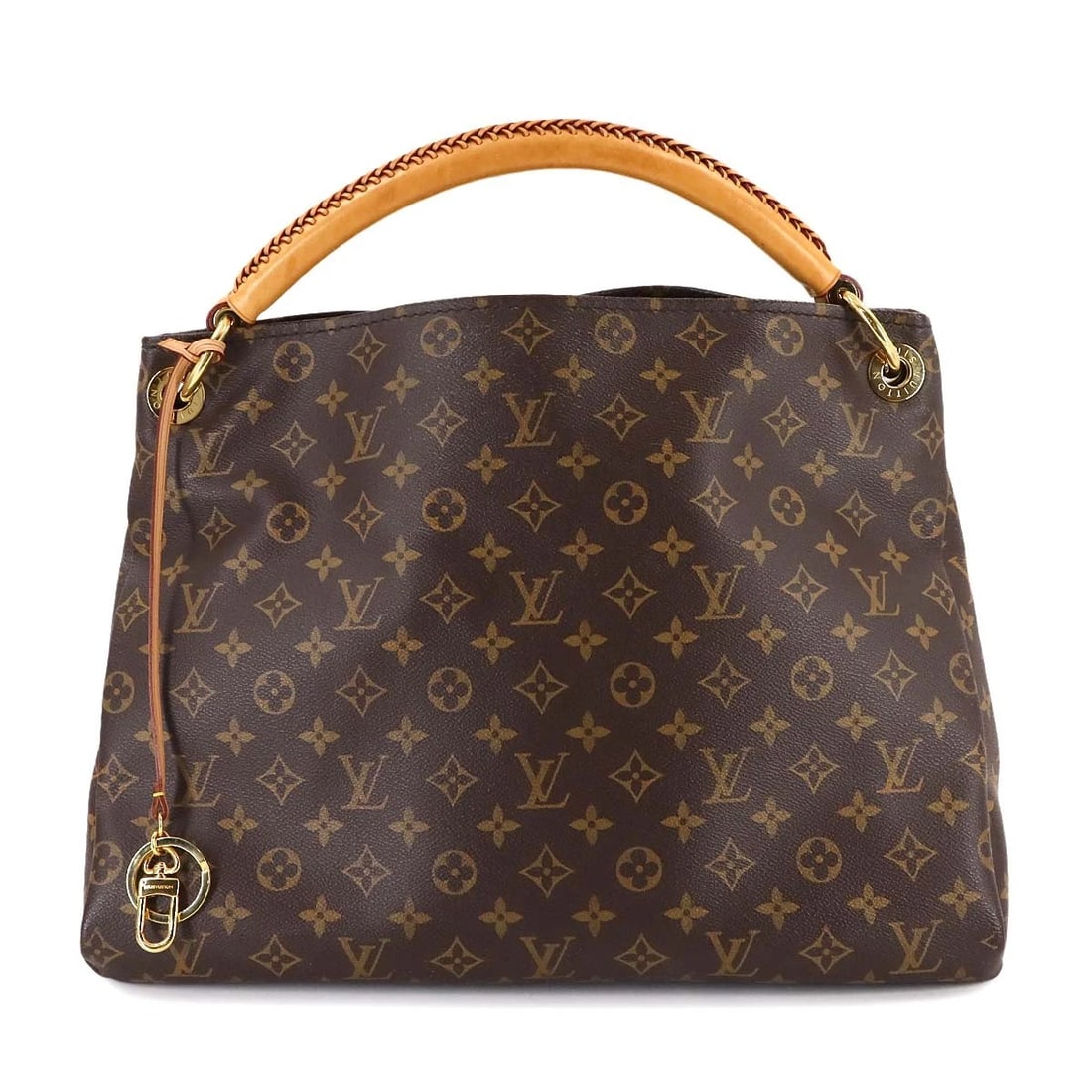 LOUIS VUITTON MONOGRAM ARTSY MM SHOULDER BAG: LOUIS VUITTON Monogram Artsy MM Shoulder Bag Brand: LOUIS VUITTON Type: Shoulder Bag Material: Monogram Canvas Color: Monogram Size: W 16.34 inch, H 12.60 inch, D 7.48 inch Accessories: None