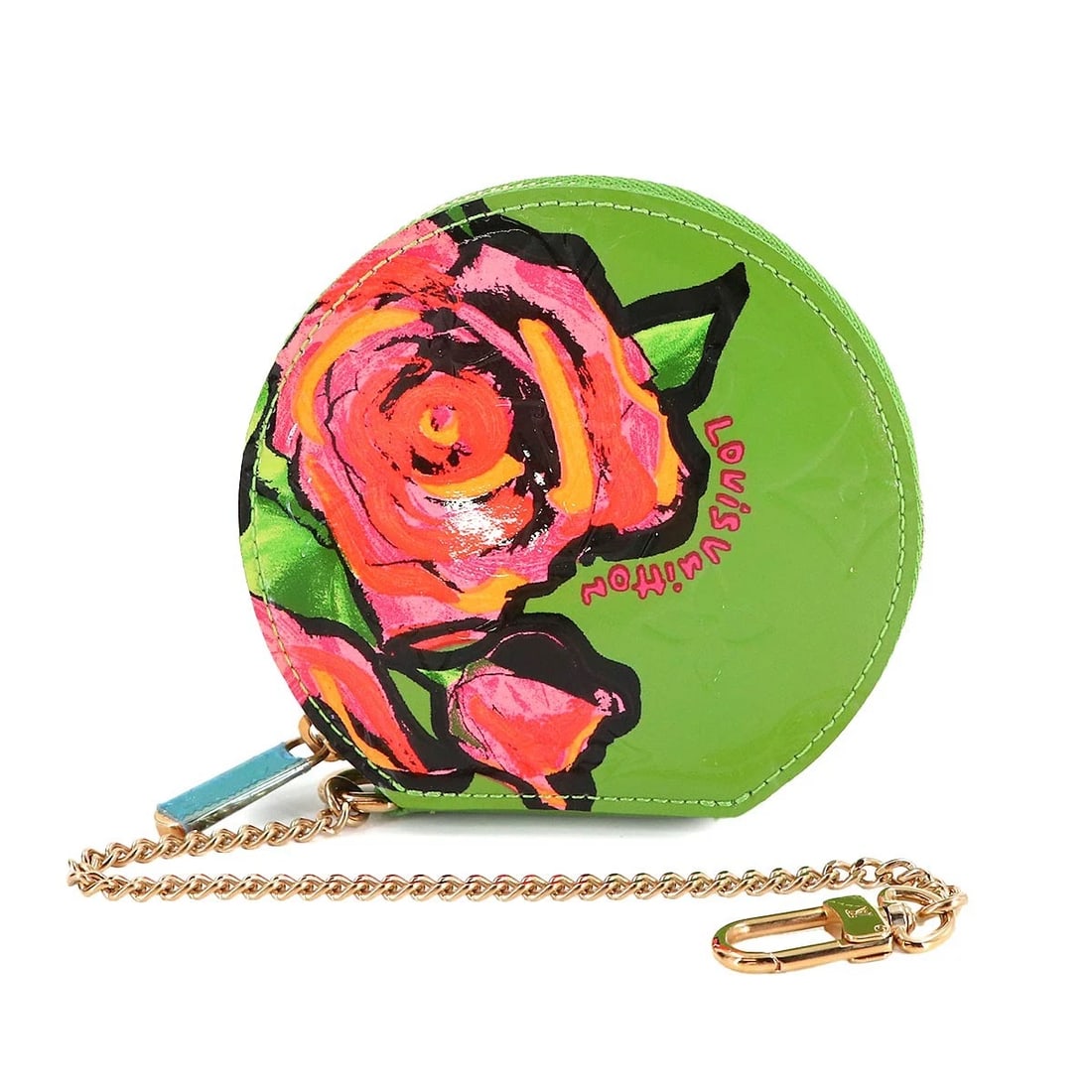 LOUIS VUITTON VERNIS PORTE MONNAIE CHAPEAU COIN CASE: LOUIS VUITTON Vernis Porte Monnaie Chapeau Coin Case Brand: LOUIS VUITTON Type: Coin Purse Material: Monogram Vernis Leather Color: Green Size: W 3.94 inch, H 3.74 inch, D 0.79 inch Accessories: N