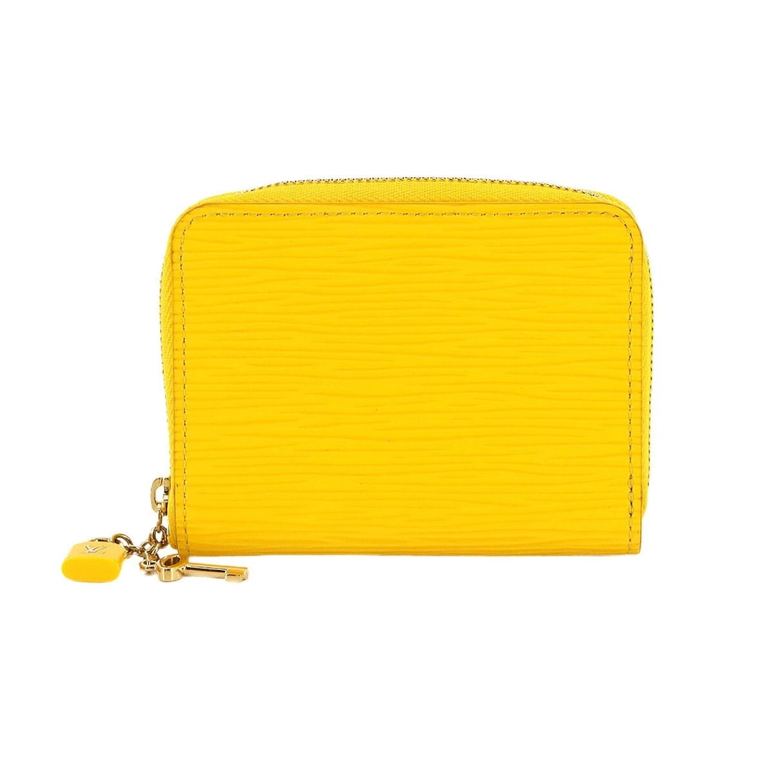 LOUIS VUITTON EPI ZIPPY COIN PURSE WALLET LEATHER: LOUIS VUITTON Epi Zippy Coin Purse Wallet Leather Brand: LOUIS VUITTON Type: Coin Purse Material: Epi Leather Color: Yellow Size: W 4.33 inch, H 3.35 inch, D 0.79 inch Accessories: None Ac