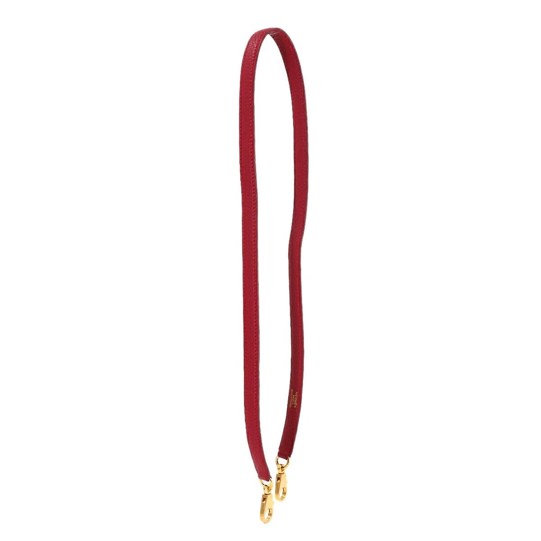 HERMES SHOULDER STRAP FJORD ROUGE VIF: HERMES Shoulder strap Fjord Rouge Vif Brand: HERMES Type: Shoulder strap Material: Fjord Color: Rouge Vif Size: Length: 35.4 inch Width: 0.6 inch Accessories: None Accessories Notice: When