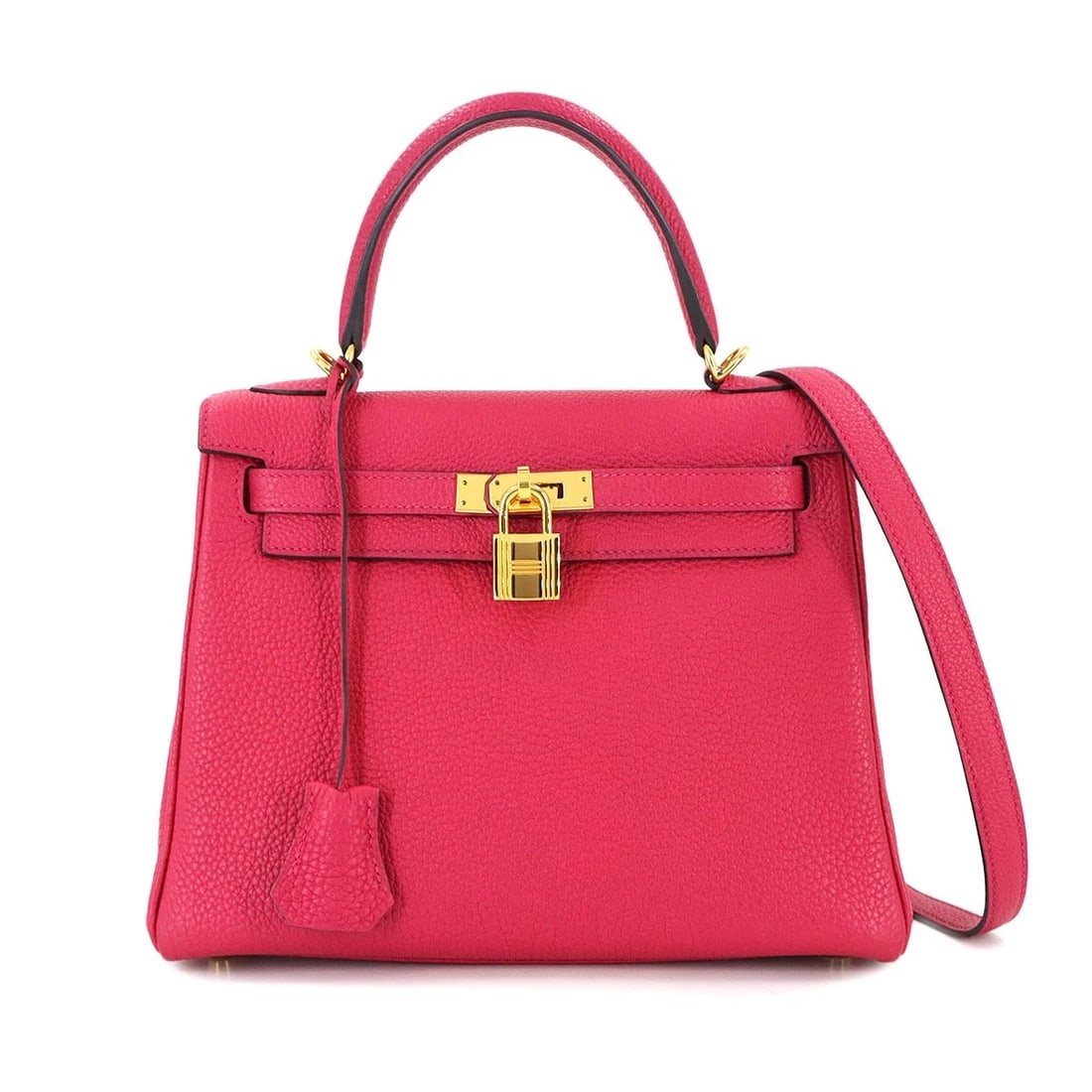 HERMES KELLY 25 2WAY HAND SHOULDER BAG TOGO PURSE: HERMES Kelly 25 2way Hand Shoulder Bag Togo Purse Brand: HERMES Type: Hand Bag / Shoulder bag Material: Togo Color: Framboise Size: W 9.45 inch, H 7.48 inch, D 3.94 inch Accessories: None