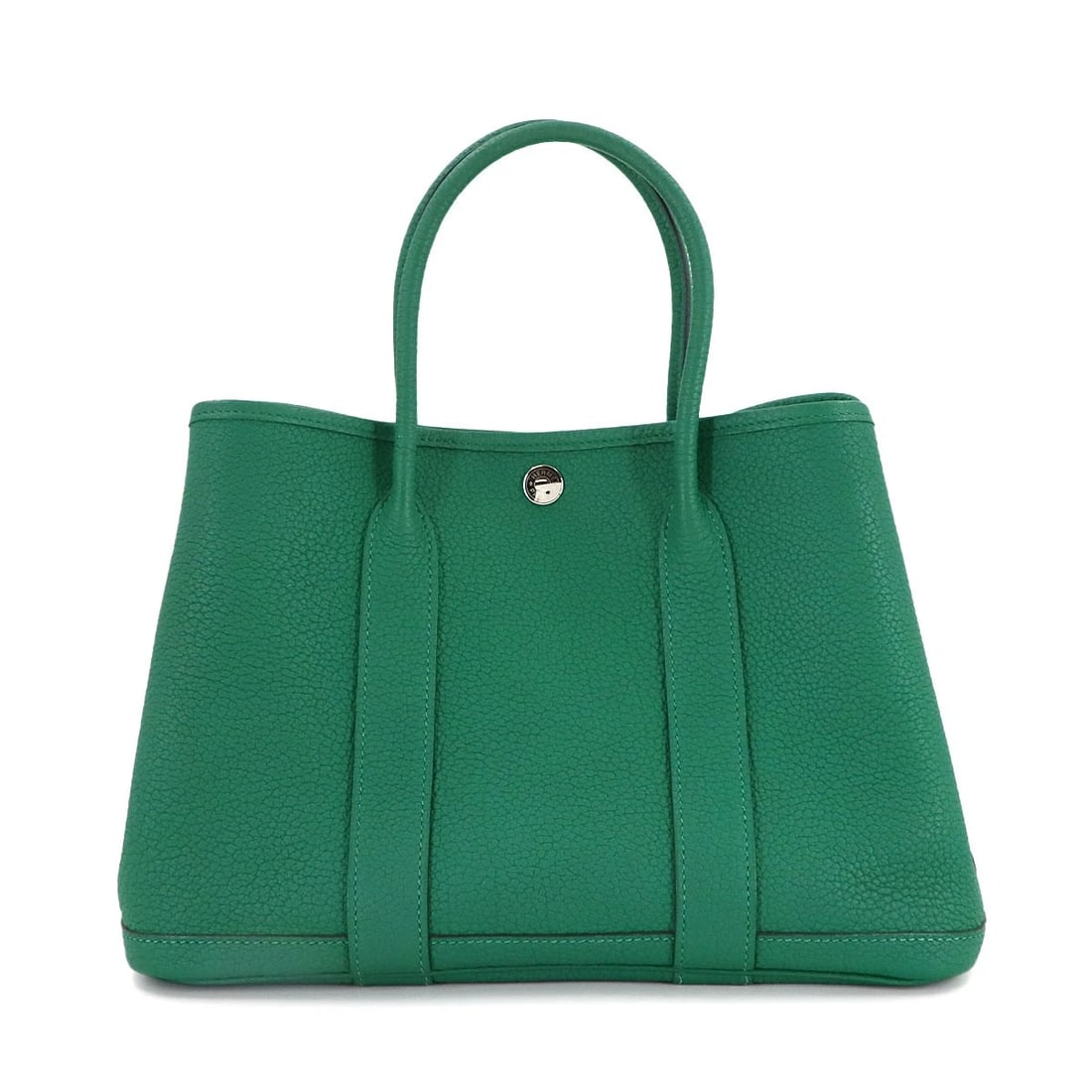 HERMES GARDEN PARTY TPM TOTE BAG NEGONDA: HERMES Garden Party TPM Tote Bag Negonda Brand: HERMES Type: Tote Bag Material: Negonda Color: Vert Vertigo Size: W 11.61 inch, H 7.87 inch, D 5.51 inch Accessories: None Accessories Notic
