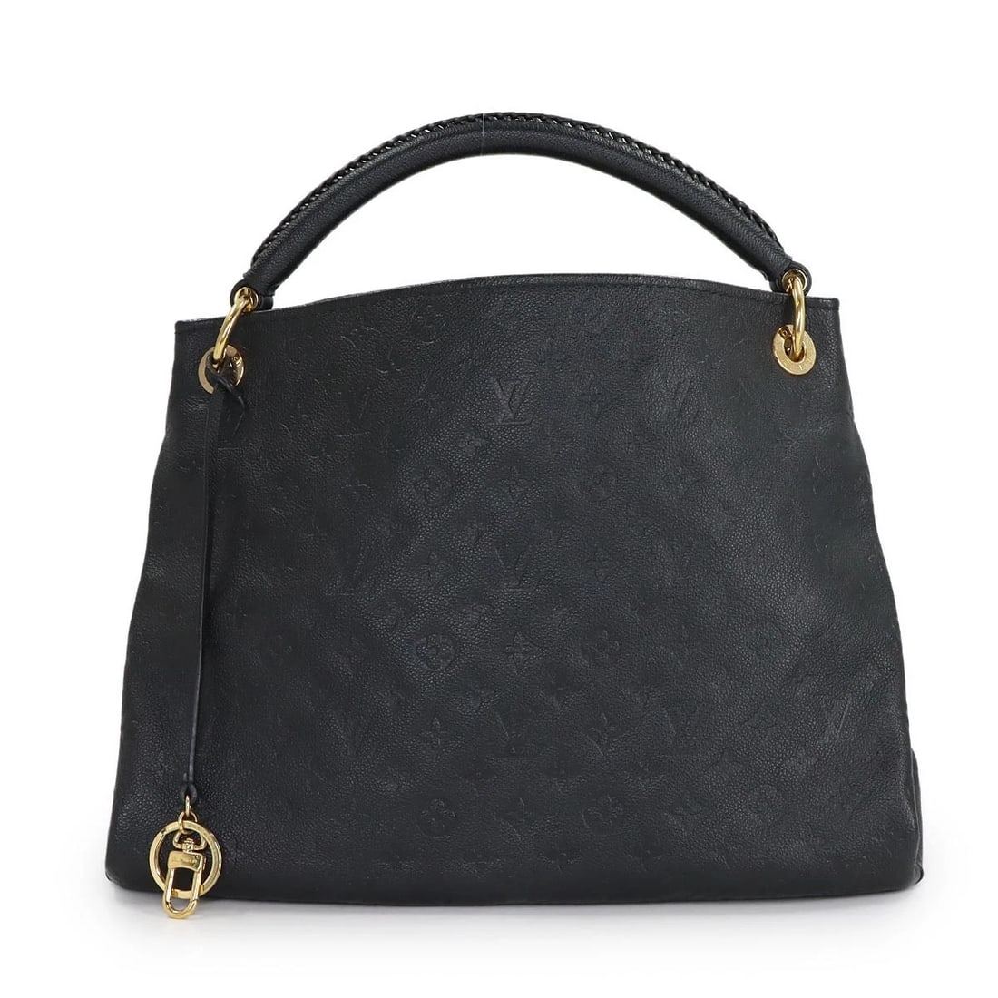 LOUIS VUITTON MONOGRAM EMPREINTE ARTSY MM SHOULDER BAG: LOUIS VUITTON Monogram Empreinte Artsy MM Shoulder Bag Brand: LOUIS VUITTON Type: Shoulder Bag Material: Monogram Empreinte Leather Color: Noir Size: W 15.75 inch, H 13.39 inch, D 7.09 inch Access