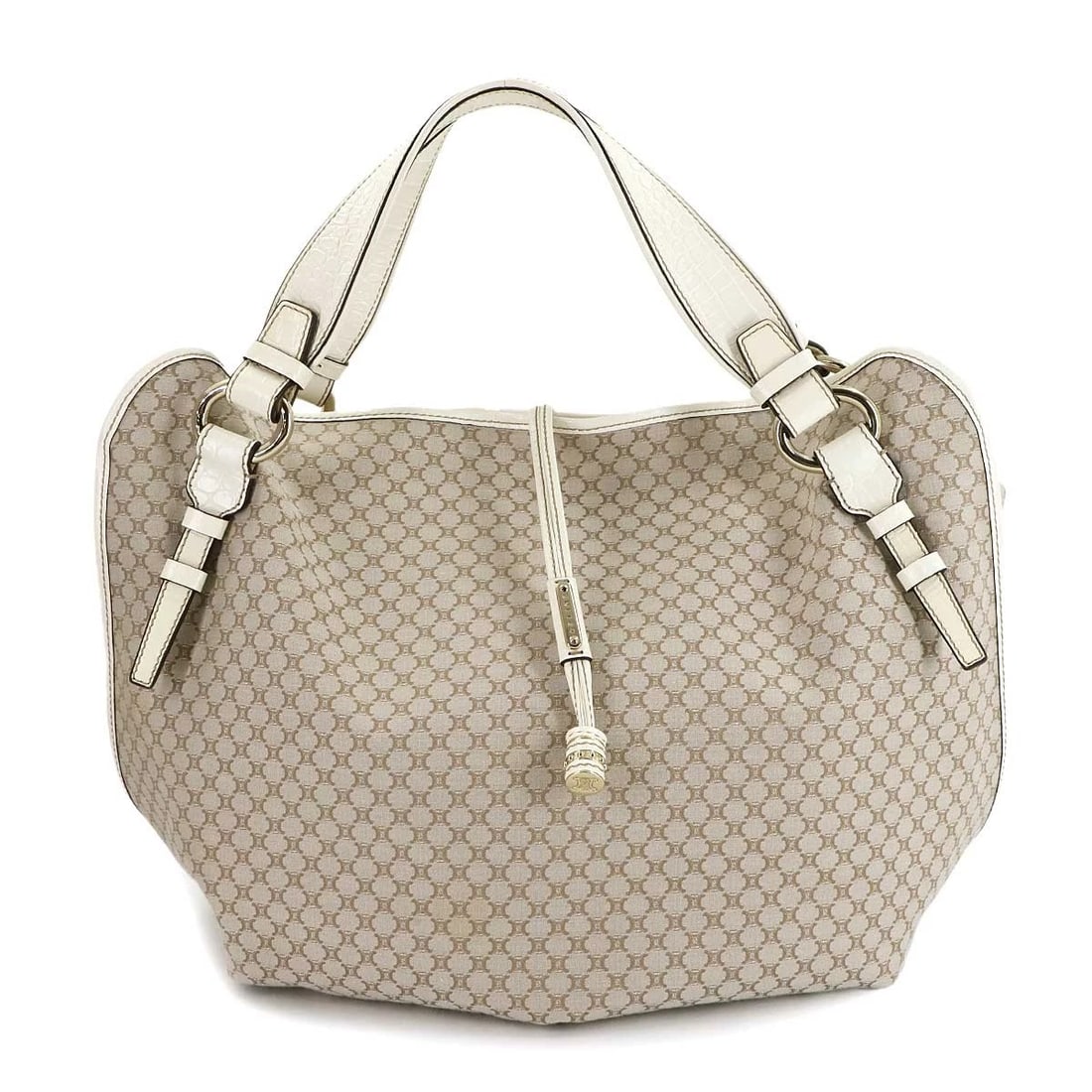CELINE BITTERSWEET TOTE BAG CANVAS LEATHER BEIGE PURSE: CELINE Bittersweet Tote Bag Canvas Leather Beige Purse Brand: CELINE Type: Tote Bag Material: Canvas , Leather Color: Beige Size: W 18.90 inch, H 13.78 inch, D 5.91 inch Accessories: None