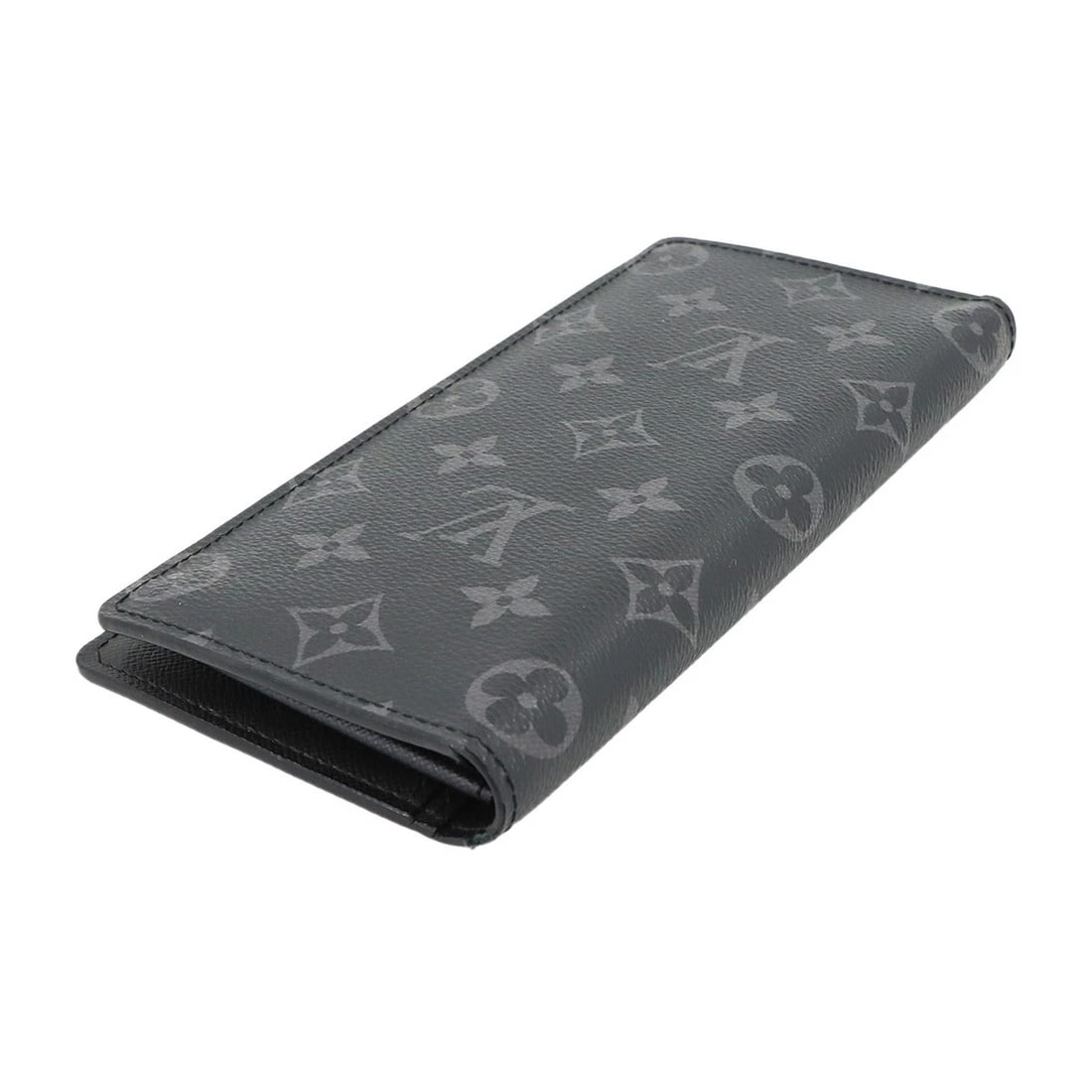 LOUIS VUITTON MONOGRAM ECLIPSE BRAZZA WALLET - 3