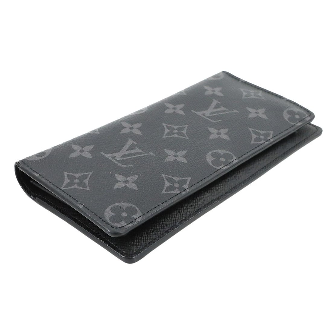 LOUIS VUITTON MONOGRAM ECLIPSE BRAZZA WALLET - 4