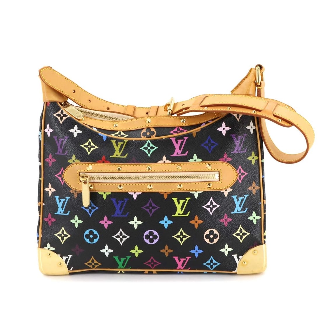 LOUIS VUITTON MULTICOLOR BOULOGNE SHOULDER BAG: LOUIS VUITTON Multicolor Boulogne Shoulder Bag Brand: LOUIS VUITTON Type: Shoulder Bag Material: Monogram Multicolor Canvas Color: Noir Size: W 12.20 inch, H 9.06 inch, D 3.94 inch Accessories: No