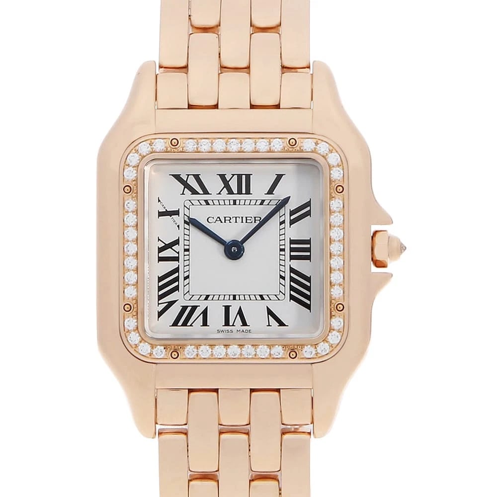 CARTIER PANTHERE WATCH: Cartier PANTHERE Watch Brand: Cartier Type: Wrist watch Material: Band Material Pink Gold, Case Material Pink Gold Color: Dial Colour Silver Size: Case:W37mm Circumference of Wrist:16.5cm Accessor