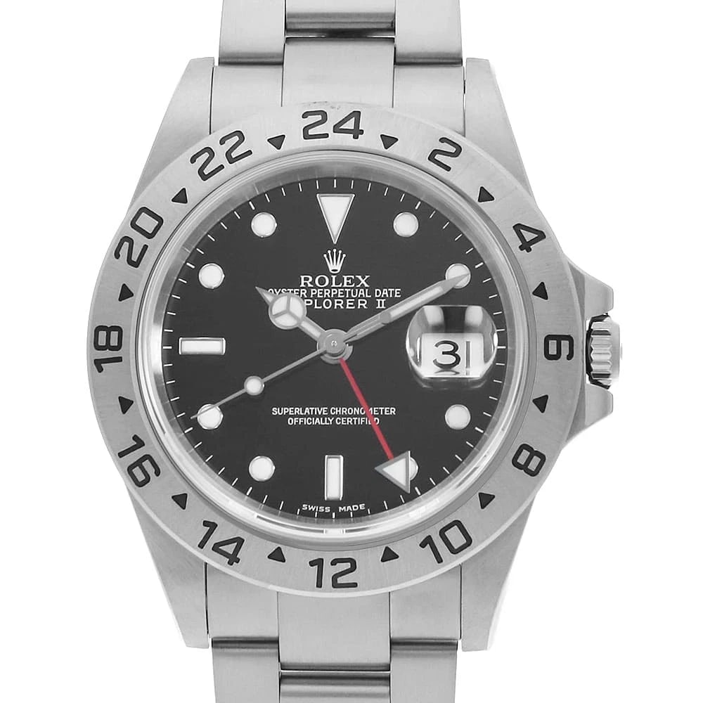ROLEX EXPLORER BLACK WATCH: ROLEX Explorer black Watch Brand: ROLEX Type: Wrist watch Material: Band Material Stainless Steel, Case Material Stainless Steel Color: Dial Colour Black Size: Case:W40mm Circumference of