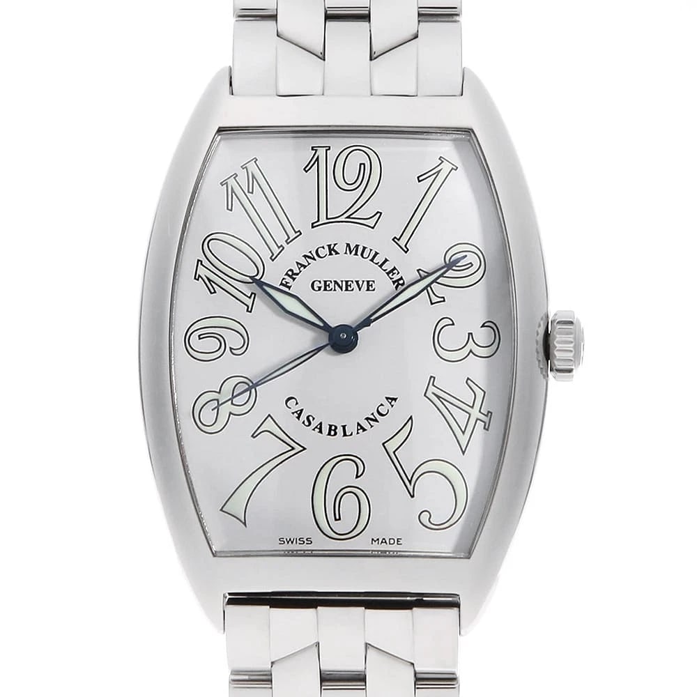 FRANCK MULLER CASABLANCA WATCH: FRANCK MULLER Casablanca Watch Brand: FRANCK MULLER Type: Wrist watch Material: Band Material Stainless Steel, Case Material Stainless Steel Color: Dial Colour White Size: Case:W47mm x H34mm Circumfer