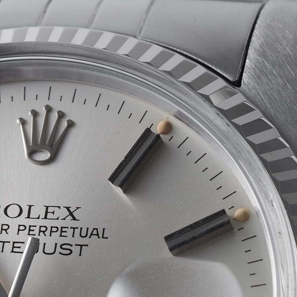 ROLEX DATEJUST SILVER WATCH - 3