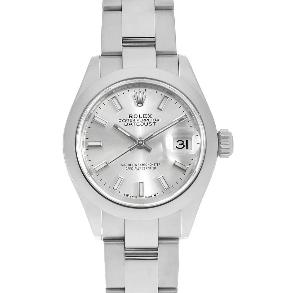 ROLEX DATEJUST SILVER ROWS OYSTER WATCH: ROLEX Datejust Silver rows oyster Watch Brand: ROLEX Type: Wrist watch Material: Band Material Stainless Steel, Case Material Stainless Steel Color: Dial Colour Silver Size: Case:W28mm Circumference