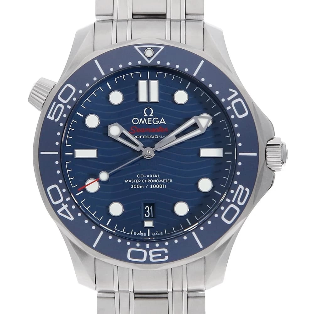 OMEGA SEAMASTER DIVER CO-AXIAL CHRONOMETER WATCH: OMEGA Seamaster Diver Co-Axial Chronometer Watch Brand: OMEGA Type: Wrist watch Material: Band Material Stainless Steel, Case Material Stainless Steel Color: Dial Colour Blue Size: Case:W42mm Circumfe
