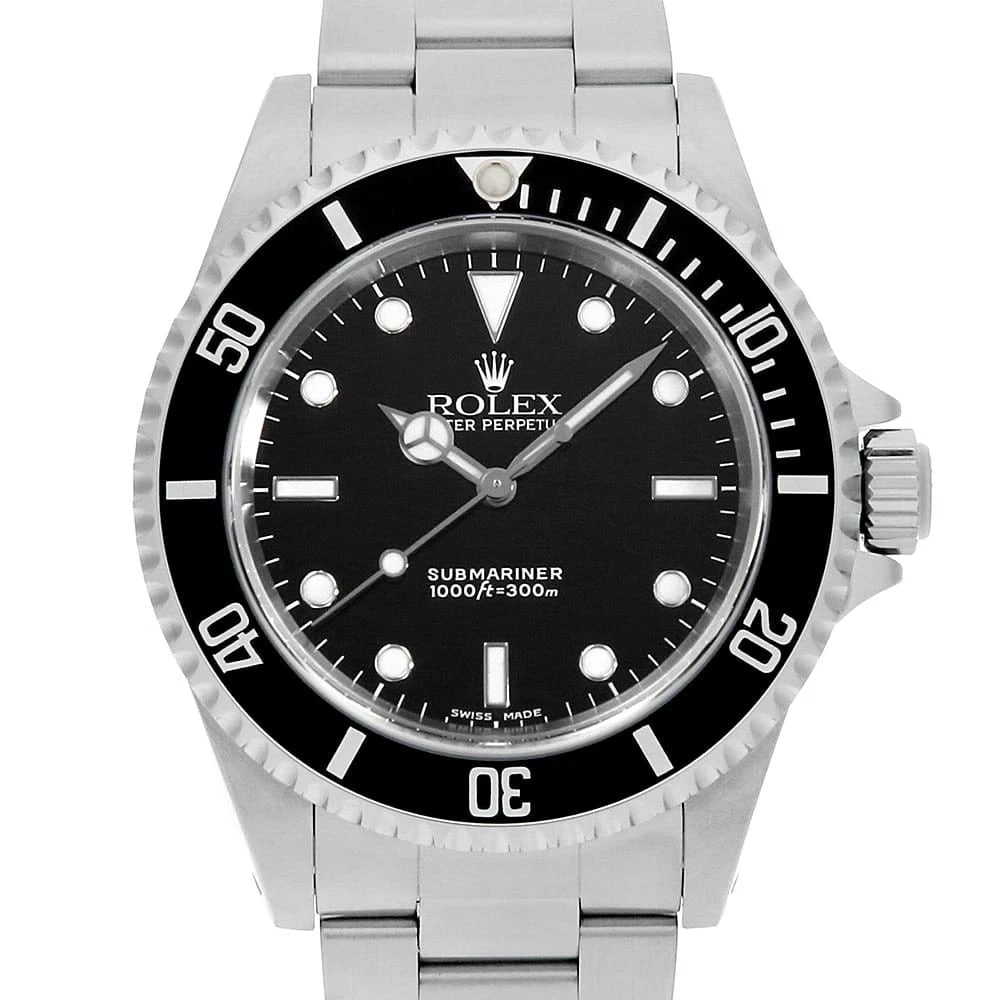 ROLEX SUBMARINER BLACK WATCH: ROLEX SUBMARINER black Watch Brand: ROLEX Type: Wrist watch Material: Band Material Stainless Steel, Case Material Stainless Steel Color: Dial Colour Black Size: Case:W40mm Circumference of Wrist:17cm