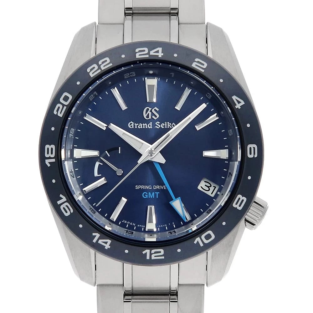 GRAND SEIKO SPORT COLLECTION SPRING DRIVE WATCH: Grand Seiko Sport Collection Spring Drive Watch Brand: Grand Seiko Type: Wrist watch Material: Band Material Stainless Steel, Case Material Stainless Steel Color: Dial Colour Blue Size: Case:W40mm Cir
