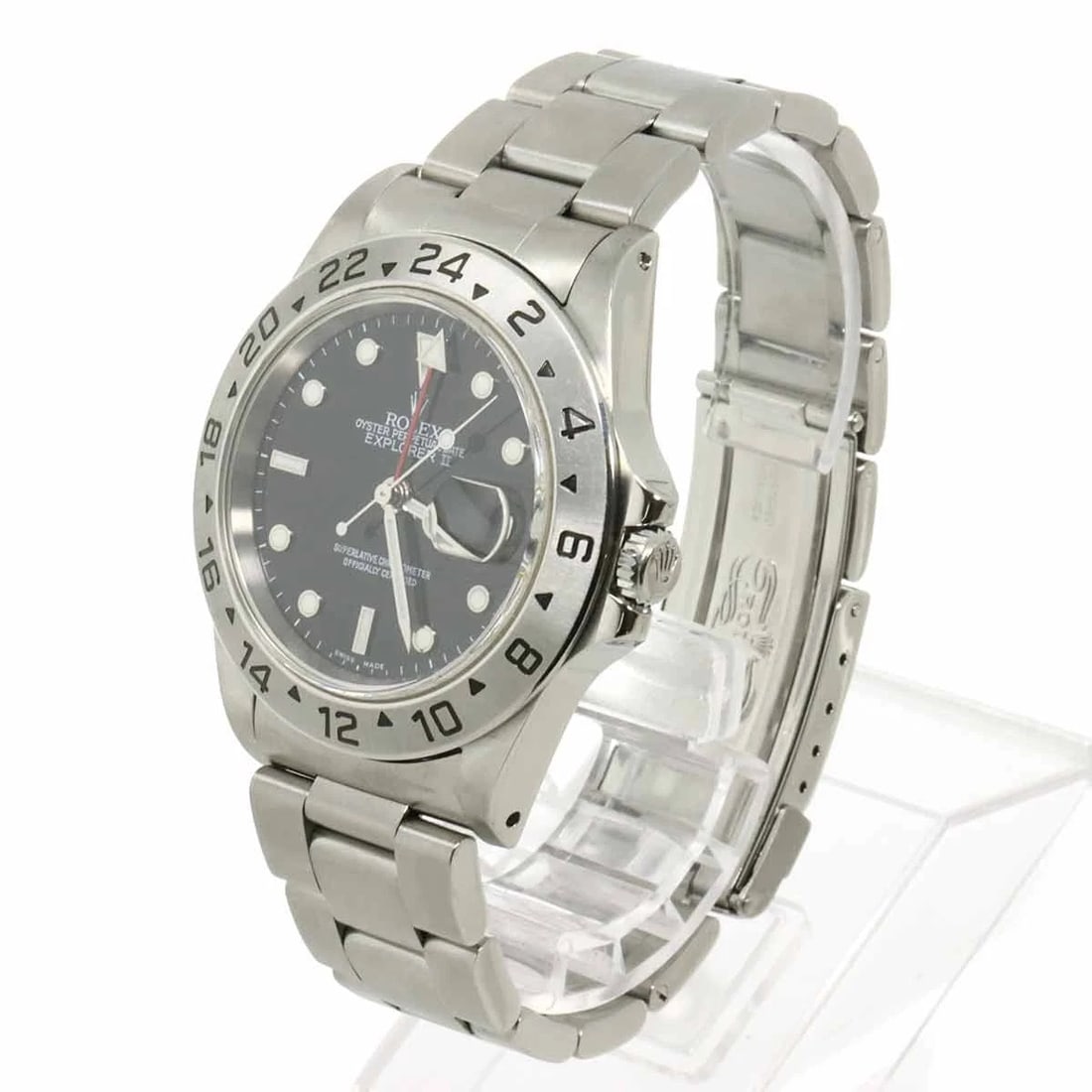 ROLEX EXPLORER II DATE AUTOMATIC BLACK DIAL WATCH - 2