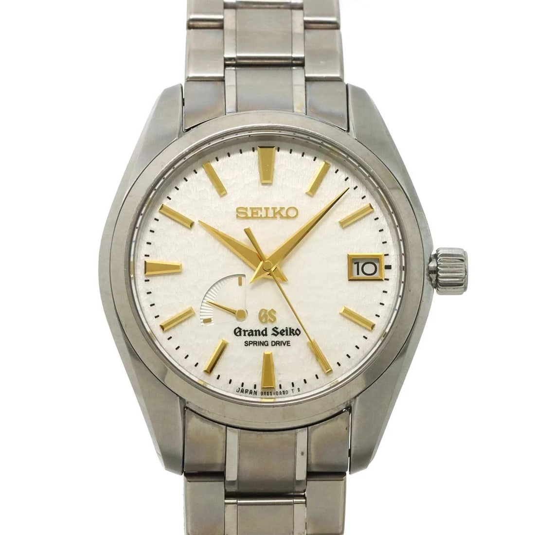 SEIKO GRAND SPRING DRIVE WHITE DIAL WATCH: SEIKO GRAND Spring Drive White Dial Watch Brand: SEIKO Type: Wristwatch Material: Case:TitaniumBracelet:Titanium Color: Dial color white Size: CaseSize Length 48mm(included lag) CaseSize Width