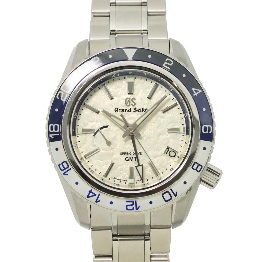 GRAND SEIKO SPRING DRIVE DATE GMT WHITE DIAL WATCH: GRAND SEIKO Spring drive Date GMT White Dial Watch Brand: SEIKO Type: Wristwatch Material: Case:Stainless steel Bracelet:Stainless steel Color: Dial color White Size: Length 50mm(included lag) Width 4