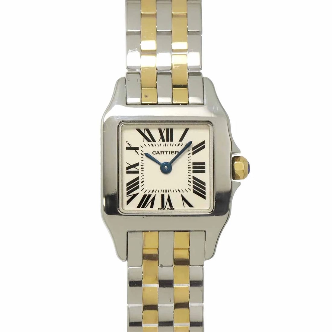 CARTIER SANTOS DEMOISELLE QUARTZ YG LADIES WATCH: Cartier Santos Demoiselle Quartz YG Ladies Watch Brand: Cartier Type: Wristwatch Material: Case:Stainless steel,Yellow Gold Bracelet:Stainless steel,Yellow Gold Color: Dial color None Size: CaseSize L