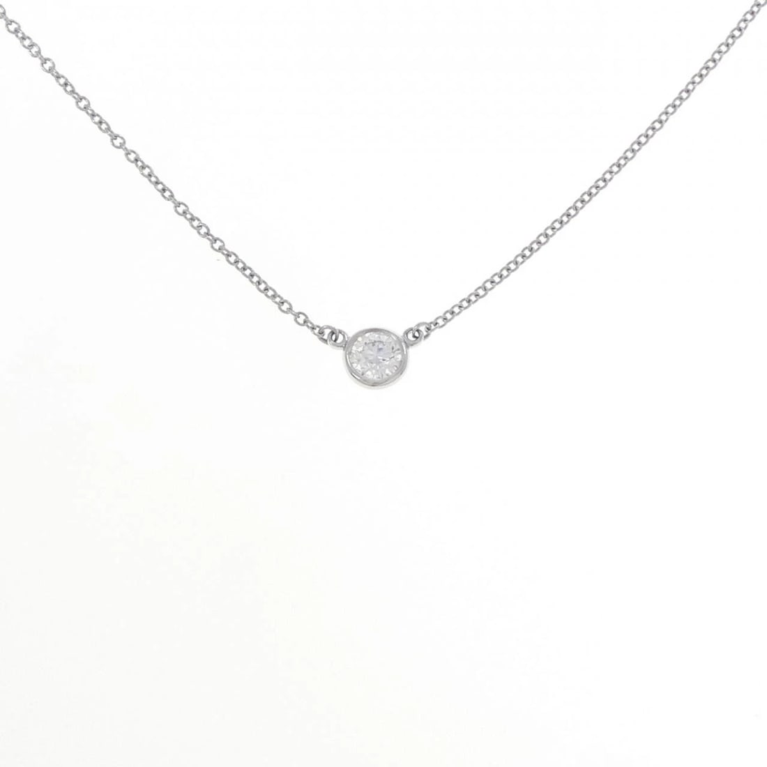 TIFFANY & CO. BY THE YARD NECKLACE: TIFFANY & Co. By the Yard Necklace Brand: TIFFANY&Co. Type: TIFFANY&Co. Necklace Material: Platinum950, Color: none Size: 41cm,Actual Size Diameteraround: 5.0mm Chain maximum width approx.: 1.0mm