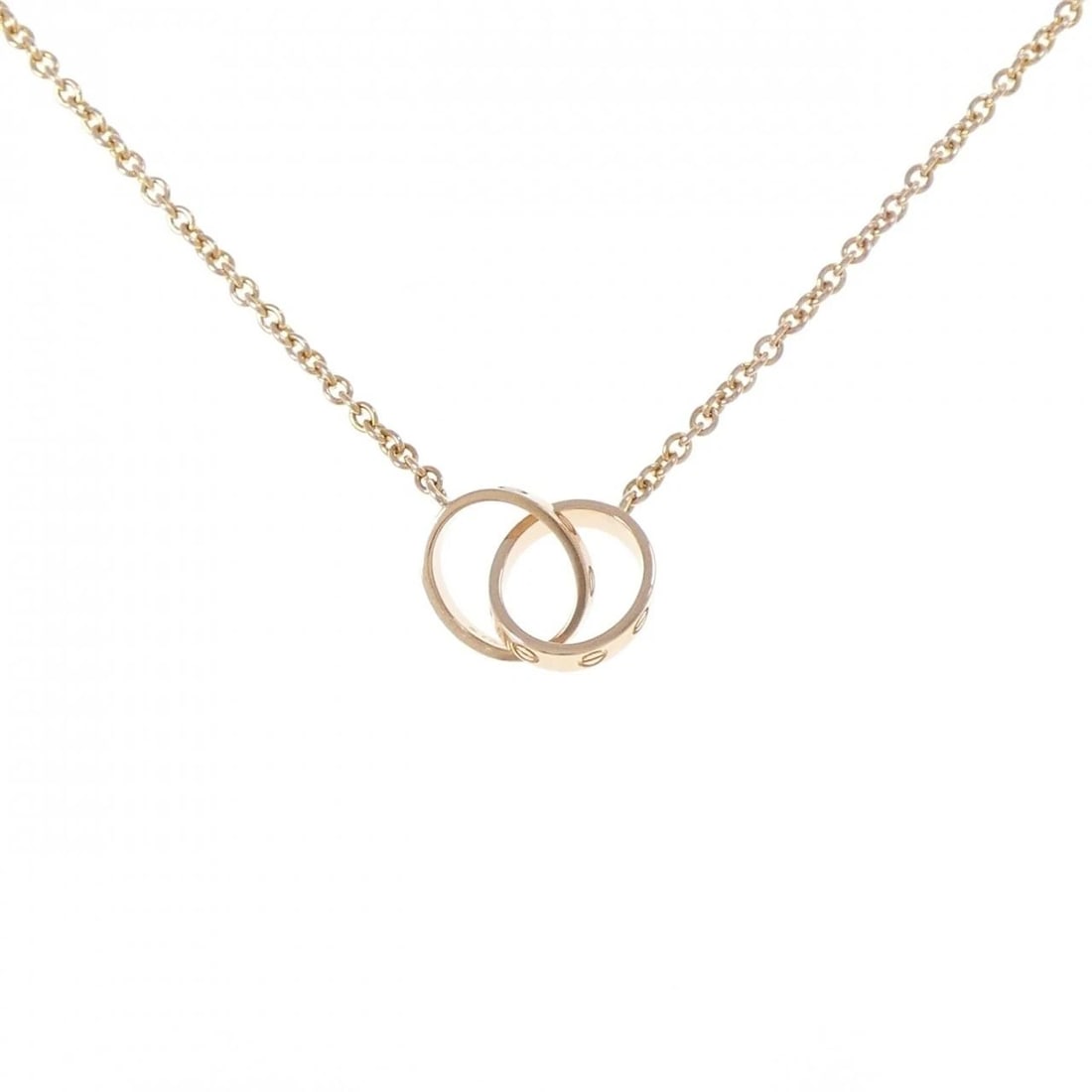 CARTIER BABY LOVE NECKLACE: Cartier Baby Love Necklace Brand: CARTIER Type: Cartier Necklace Material: 750 Pink Gold, Color: Pink Gold Size: 44cm,Actual Size Max width approx.: 9.8mm Chain maximum width approx.: 1.8mm