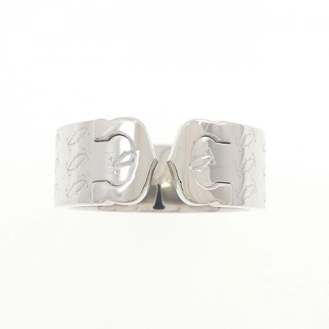 CARTIER C2 CHRISTMAS LIMITED EDITION RING: Cartier C2 Christmas Limited Edition Ring Brand: CARTIER Type: Cartier Ring Material: 750 white gold, Color: white gold Size: US8 1/4 Accessories: None Accessories Notice: When purchasing pre-owned