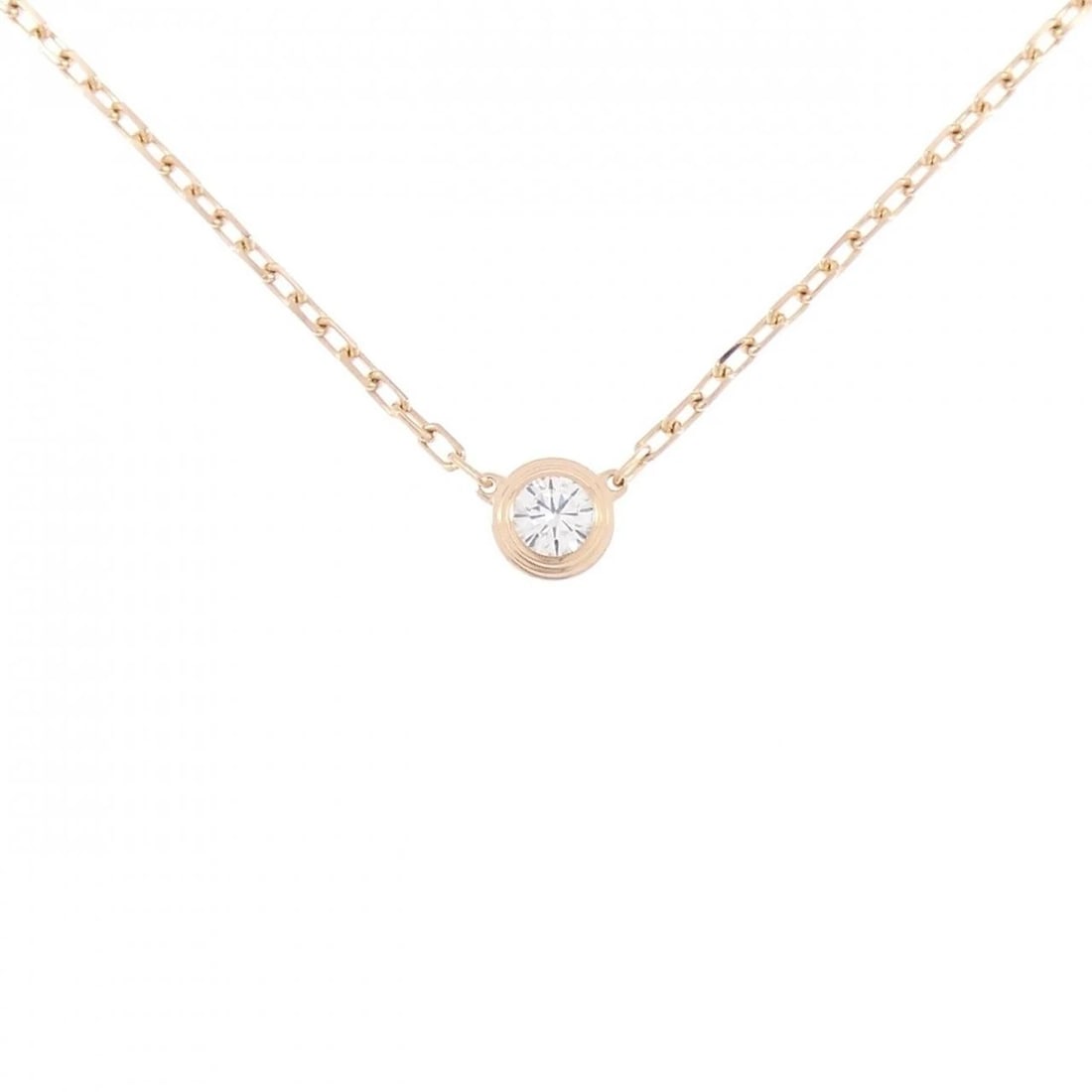CARTIER D'AMOUR SMALL NECKLACE: Cartier D'Amour Small Necklace Brand: CARTIER Type: Cartier Necklace Material: 750 Pink Gold, Color: Pink Gold Size: 38?41cm,Actual Size Diameteraround: 4.4mm Chain maximum width approx.: 1.0mm