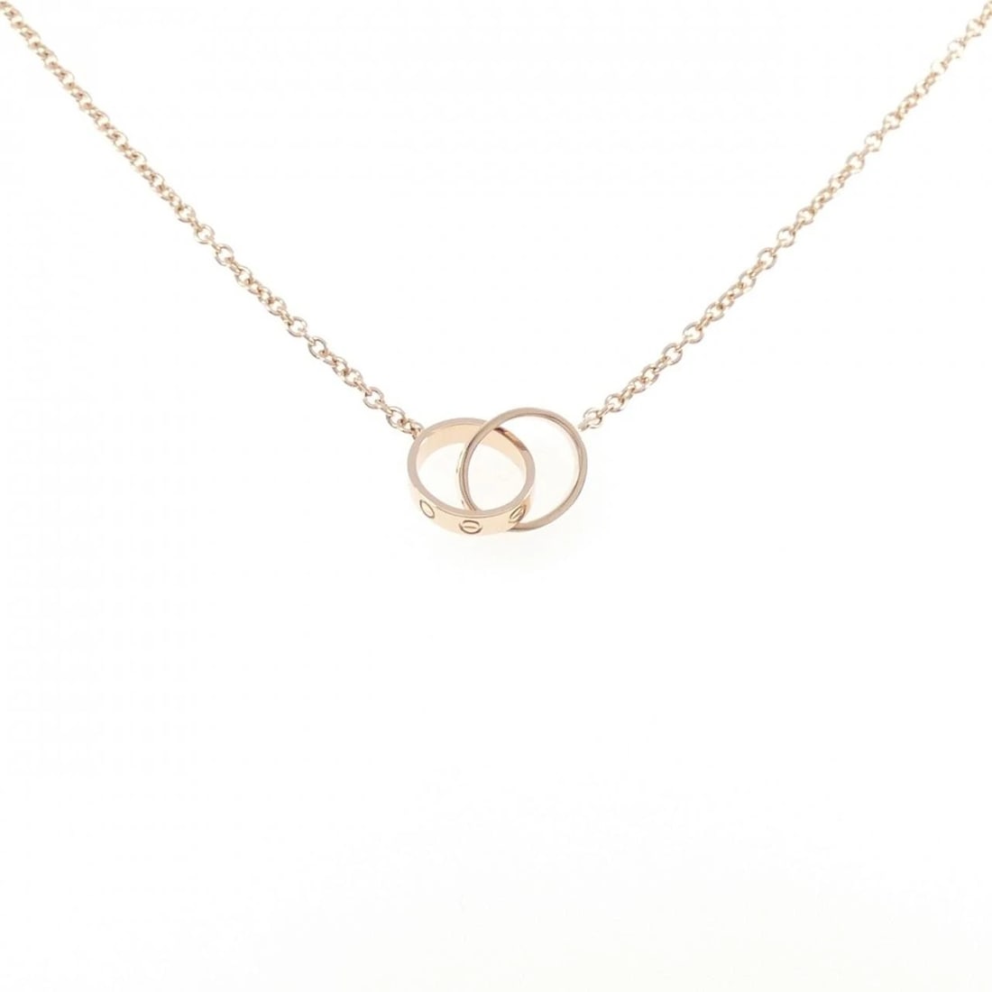 CARTIER BABY LOVE NECKLACE: Cartier Baby Love Necklace Brand: CARTIER Type: Cartier Necklace Material: 750 Pink Gold, Color: Pink Gold Size: 44cm,Actual Size Max width approx.: 9.6mm Chain maximum width approx.: 1.7mm
