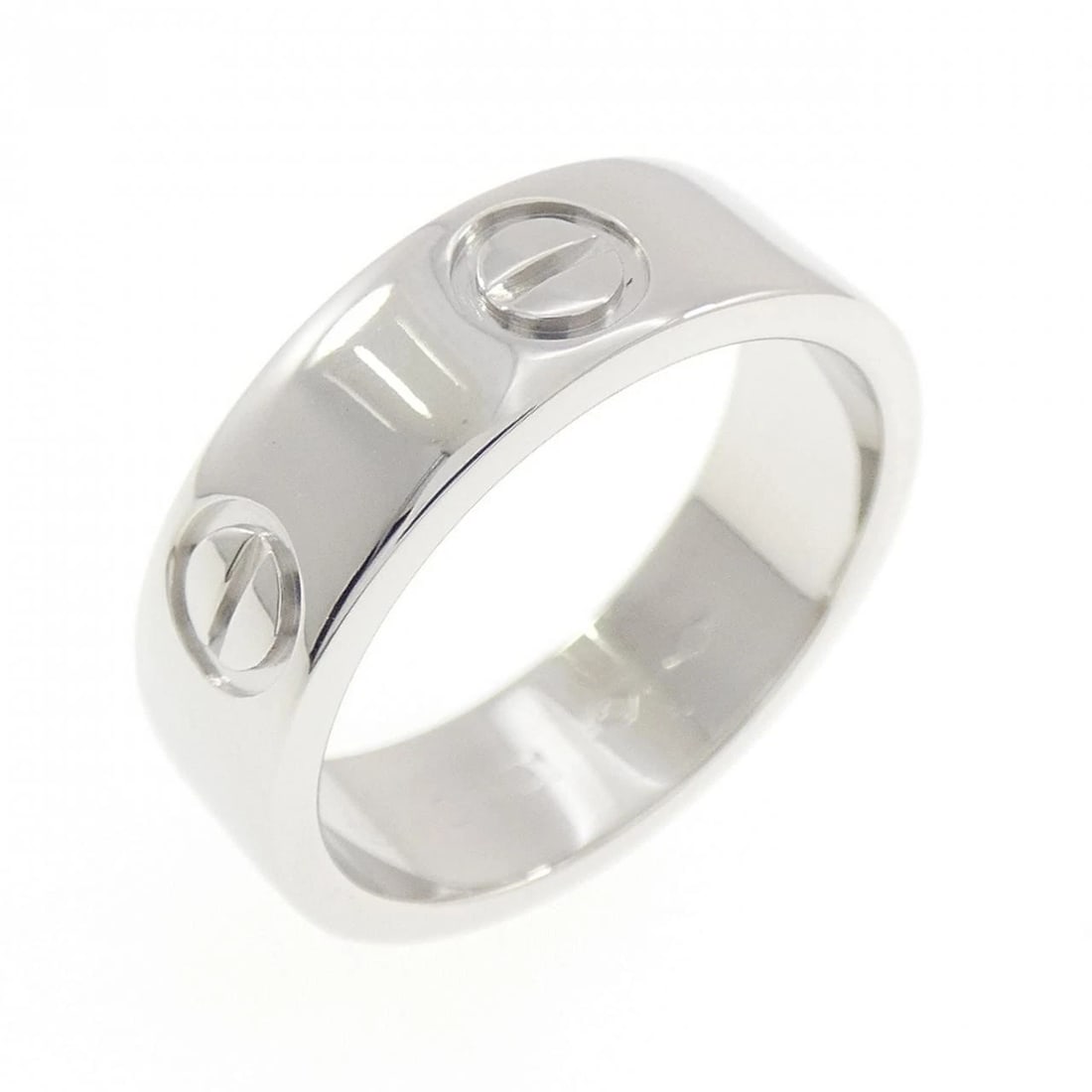 CARTIER LOVE RING: Cartier Love Ring Brand: CARTIER Type: Cartier Ring Material: Platinum950, Color: none Size: US5 Accessories: None Accessories Notice: When purchasing pre-owned goods, please refer to the photos of