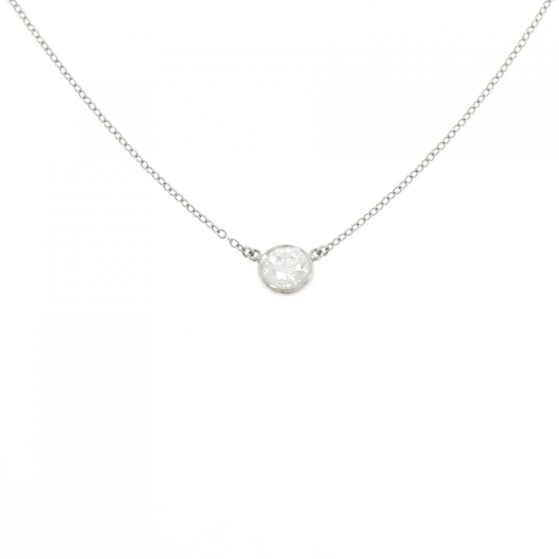 TIFFANY & CO. BY THE YARD NECKLACE: TIFFANY & Co. By the Yard Necklace Brand: TIFFANY&Co. Type: TIFFANY&Co. Necklace Material: Platinum950, Color: none Size: 42cm,Actual Size Diameteraround: 6..4mm Chain maximum width approx.: 1.0mm