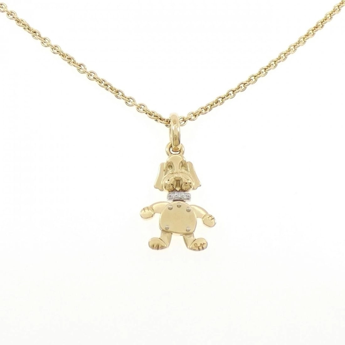 POMELLATO DIAMOND NECKLACE: Pomellato Diamond Necklace Brand: Pomellato Type: Pomellato Necklace Material: 750 yellow gold/750 white gold, Color: none Size: Actual Size Pendant length approx. x width approx.: 35.3mmx17.4mm